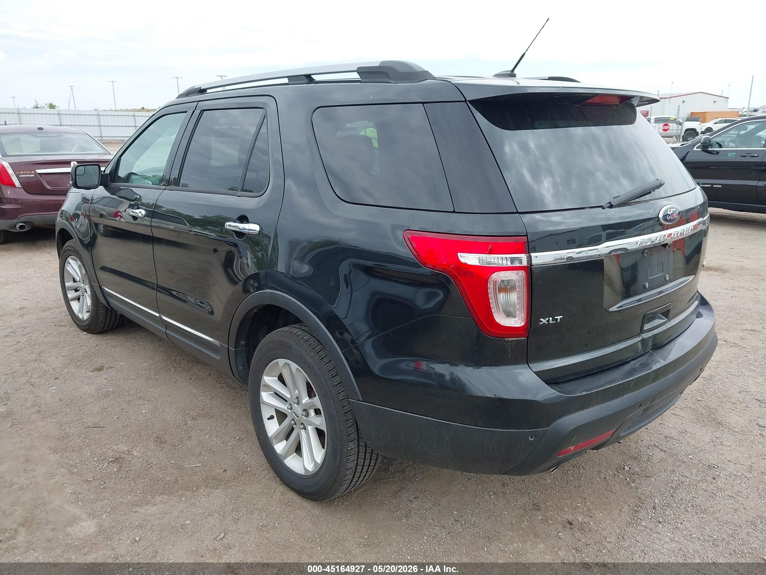 2013 Ford Explorer Xlt Black vin: 1FM5K8D87DGC59804