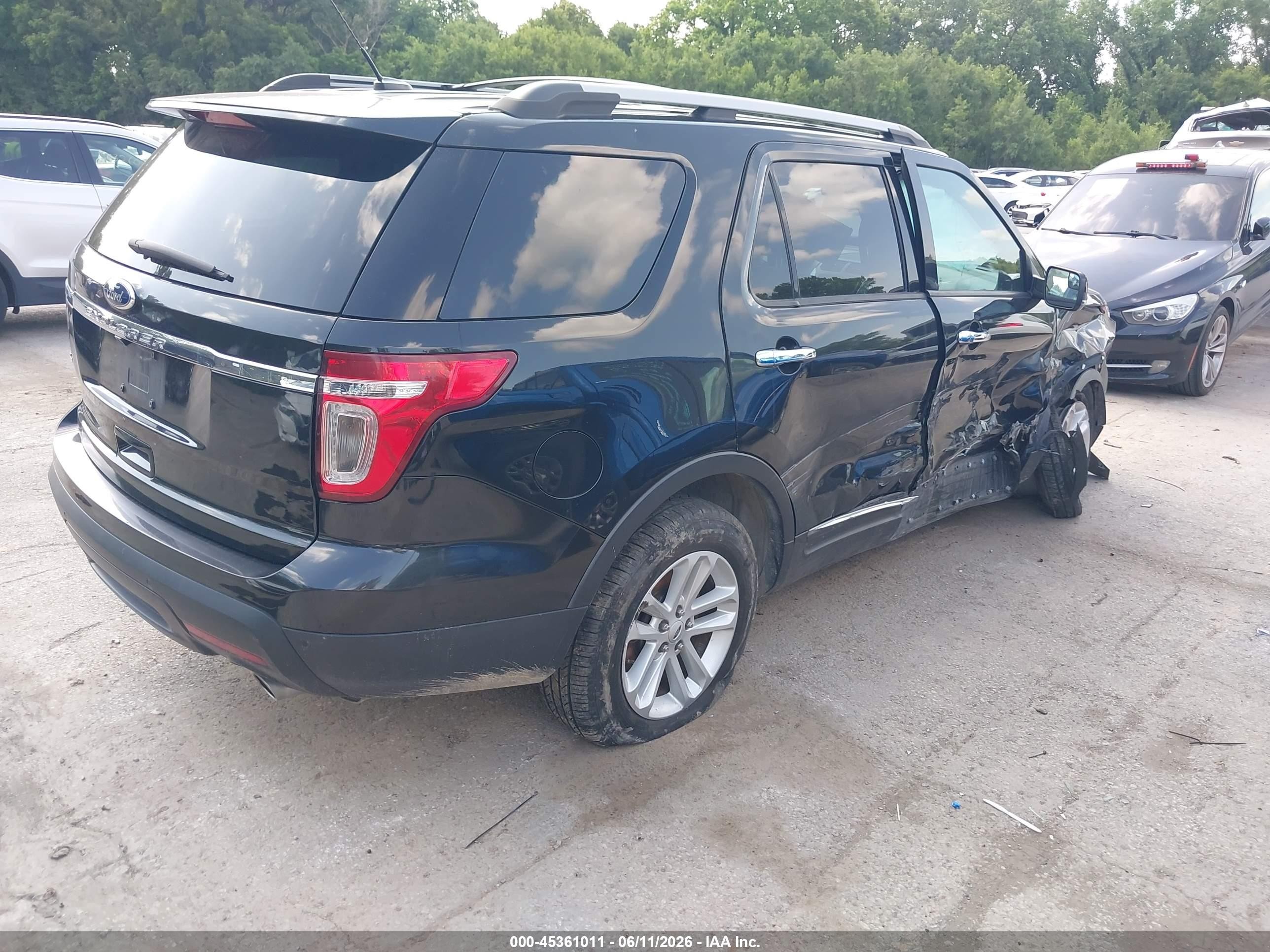 2013 Ford Explorer Xlt Black vin: 1FM5K8D87DGC87456