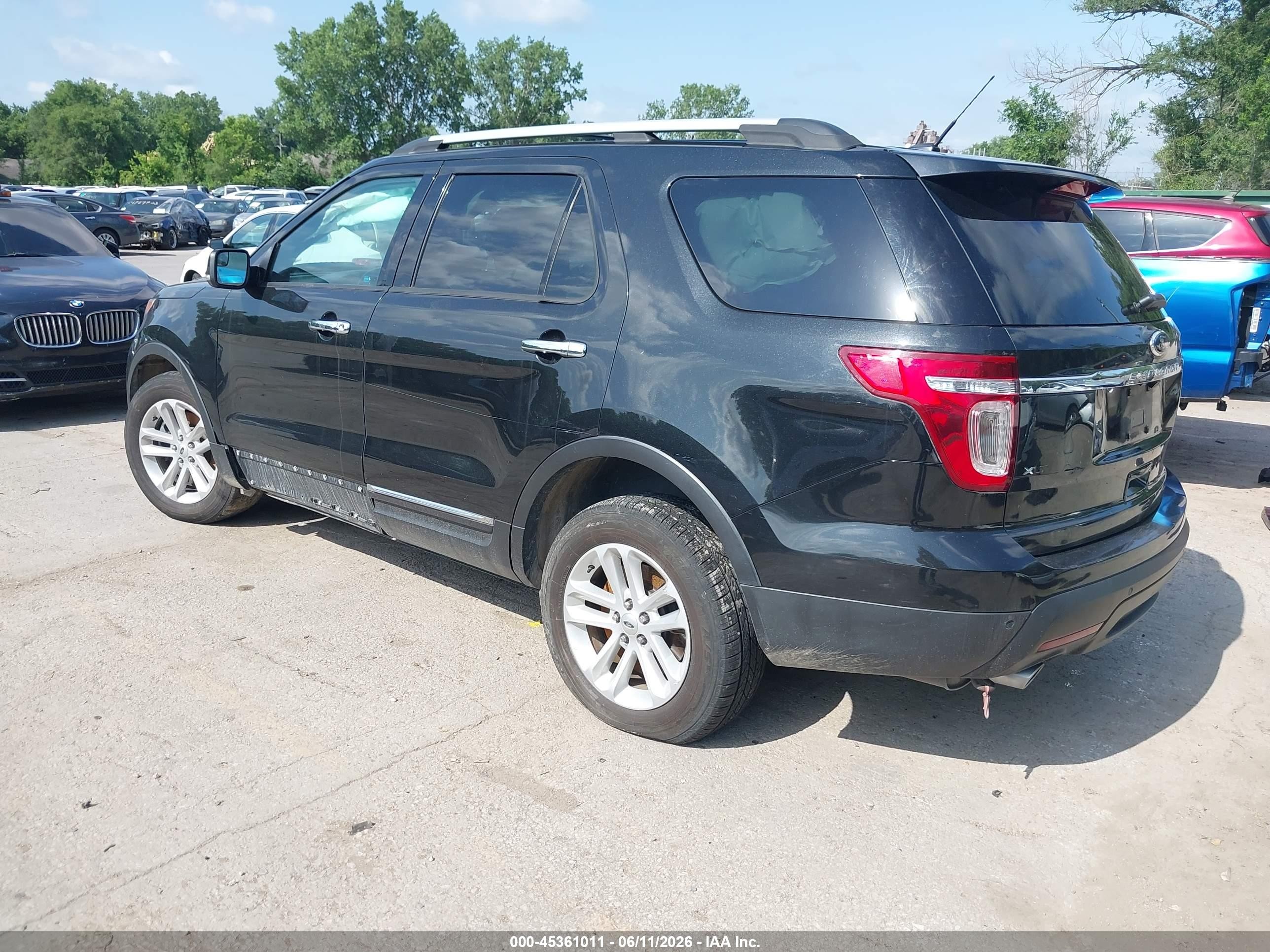 2013 Ford Explorer Xlt Black vin: 1FM5K8D87DGC87456