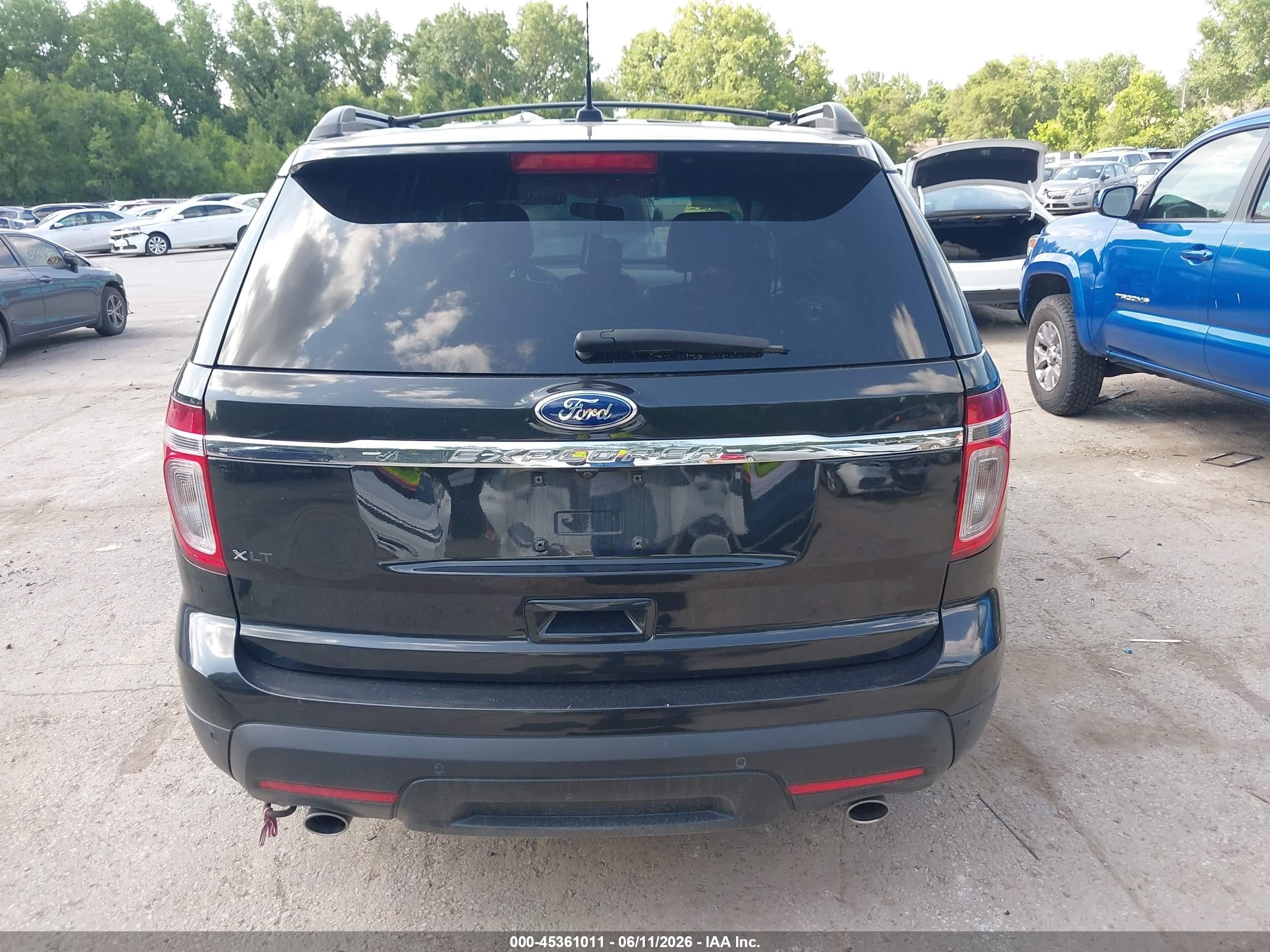 2013 Ford Explorer Xlt Black vin: 1FM5K8D87DGC87456