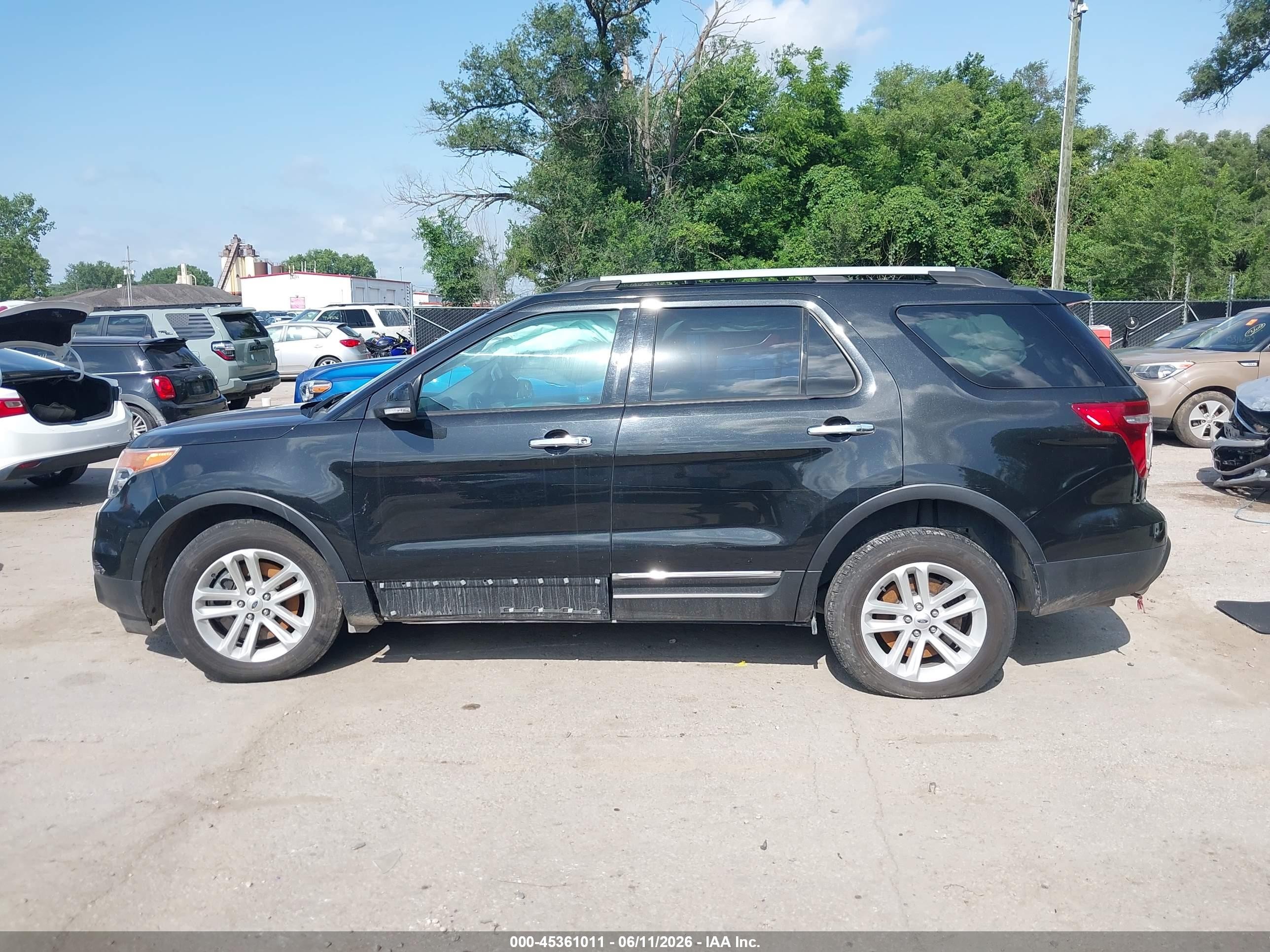 2013 Ford Explorer Xlt Black vin: 1FM5K8D87DGC87456