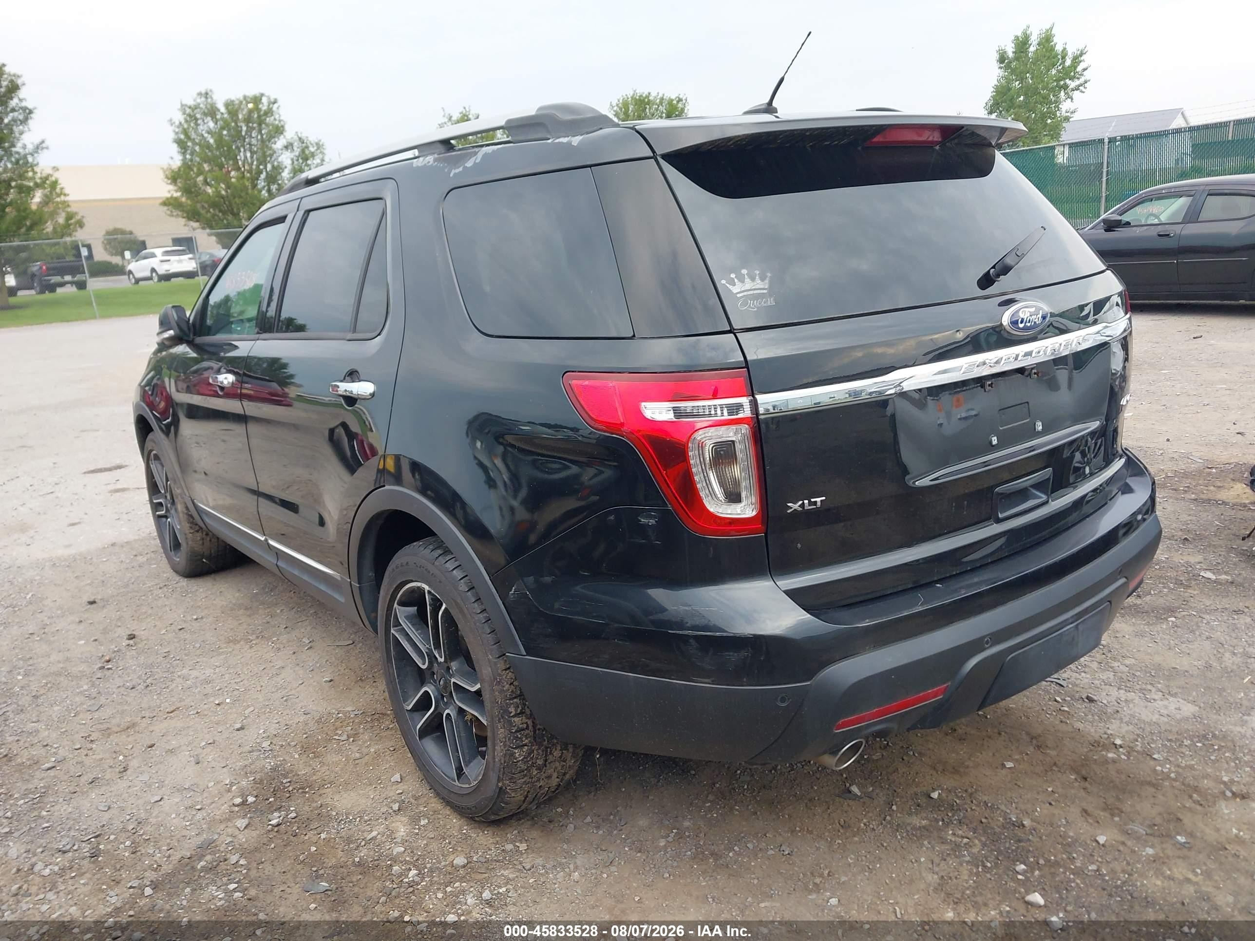 2013 Ford Explorer Xlt Black vin: 1FM5K8D87DGC89319