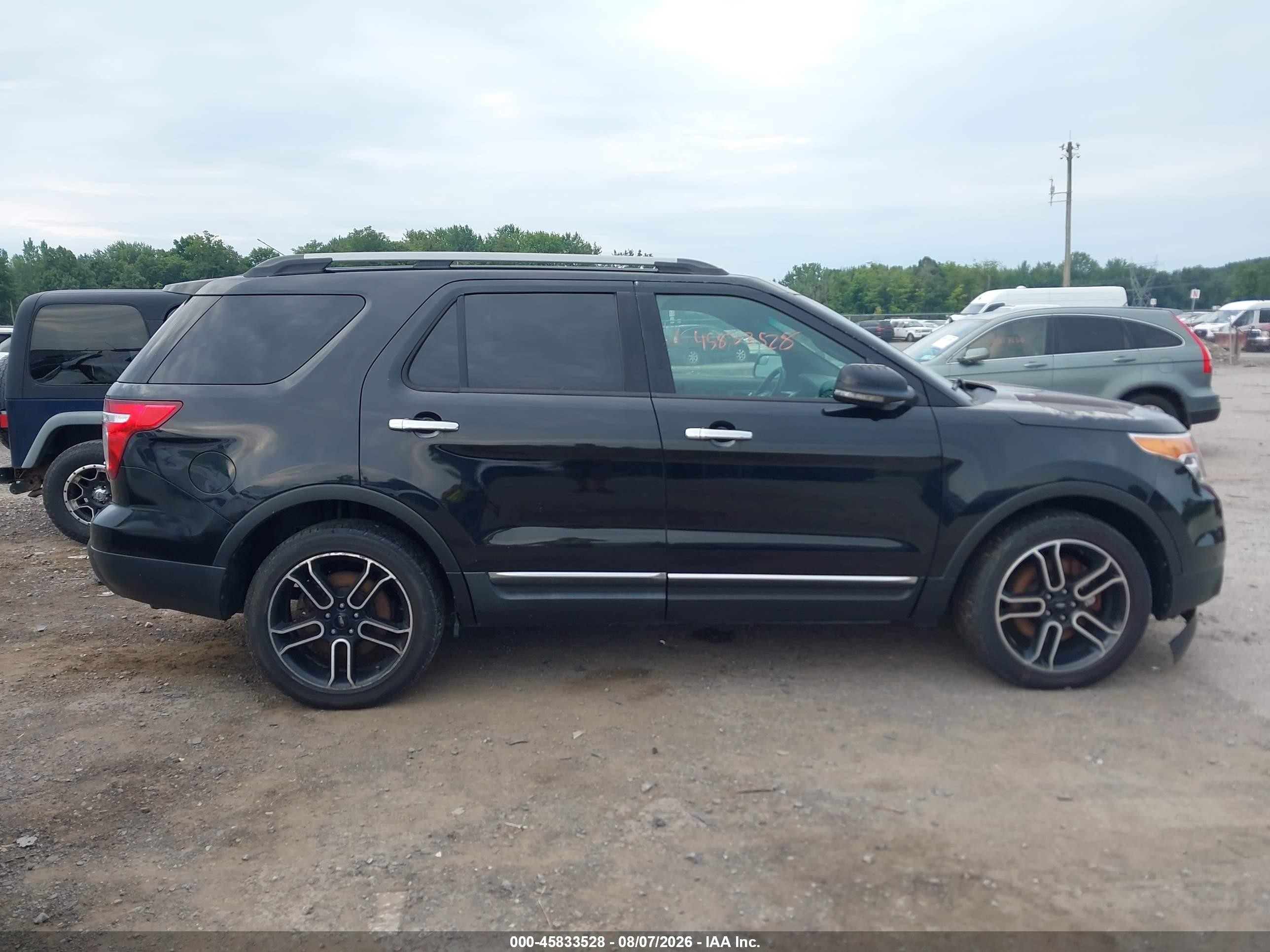 2013 Ford Explorer Xlt Black vin: 1FM5K8D87DGC89319