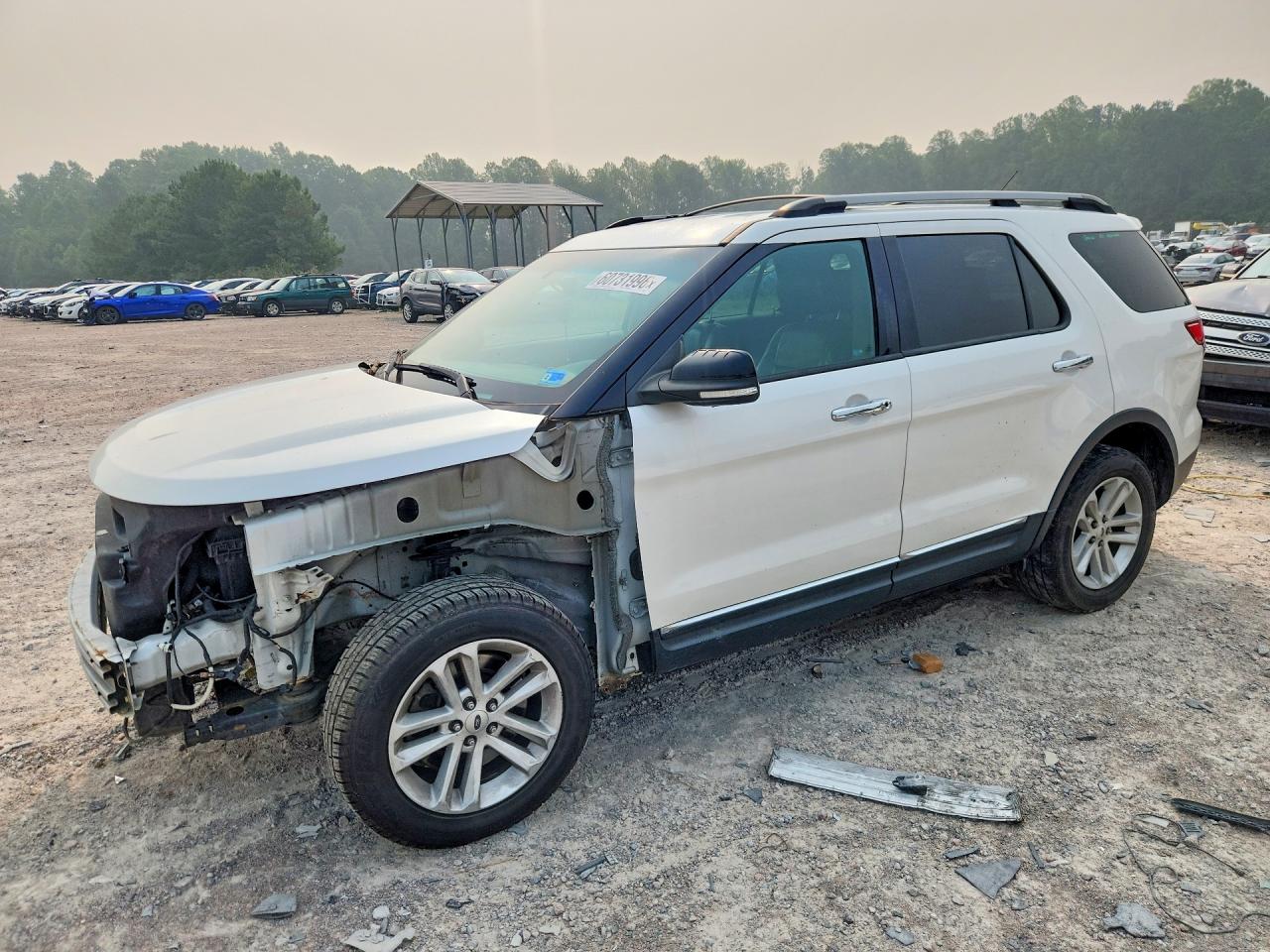 2014 Ford Explorer Xlt White vin: 1FM5K8D87EGA20058