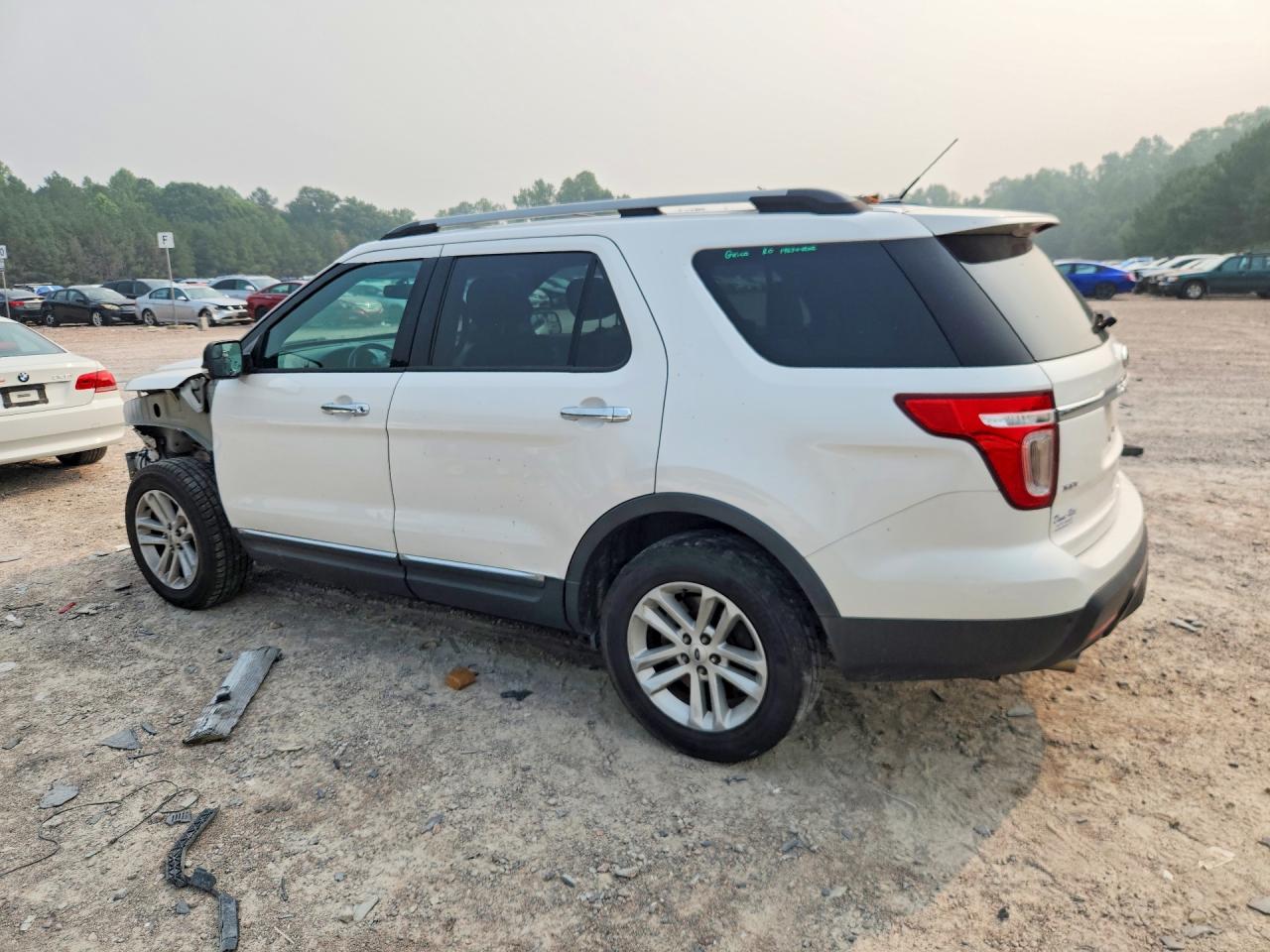 2014 Ford Explorer Xlt White vin: 1FM5K8D87EGA20058