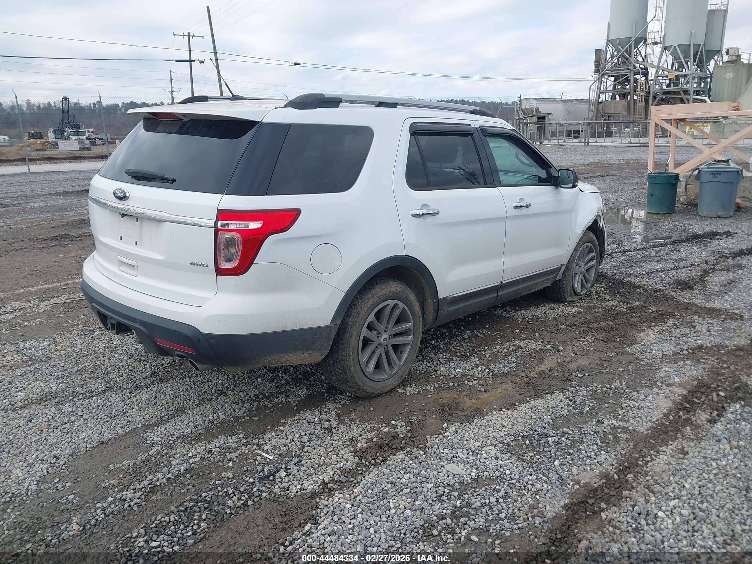 2014 Ford Explorer Xlt White vin: 1FM5K8D87EGA25714