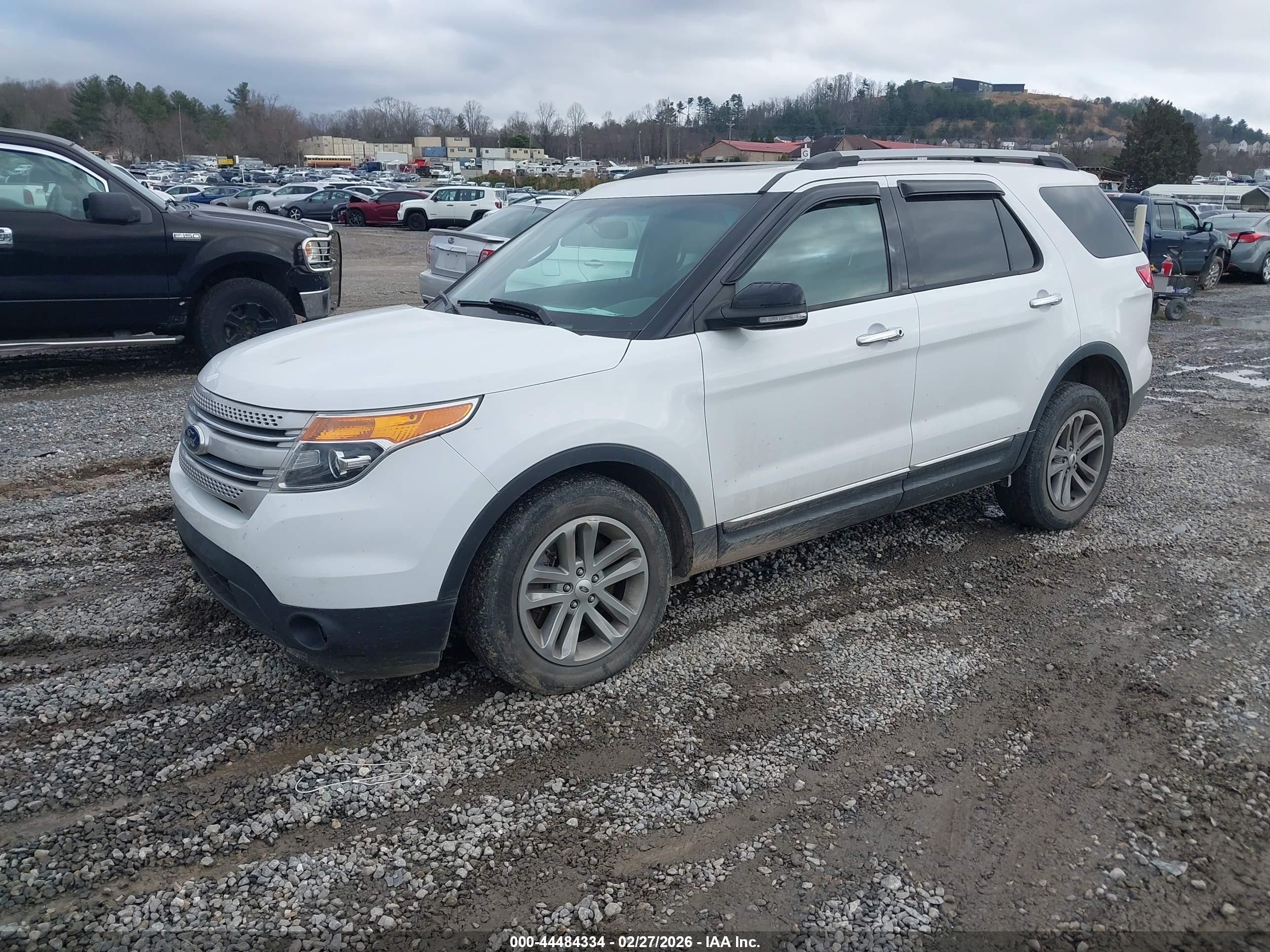 2014 Ford Explorer Xlt White vin: 1FM5K8D87EGA25714