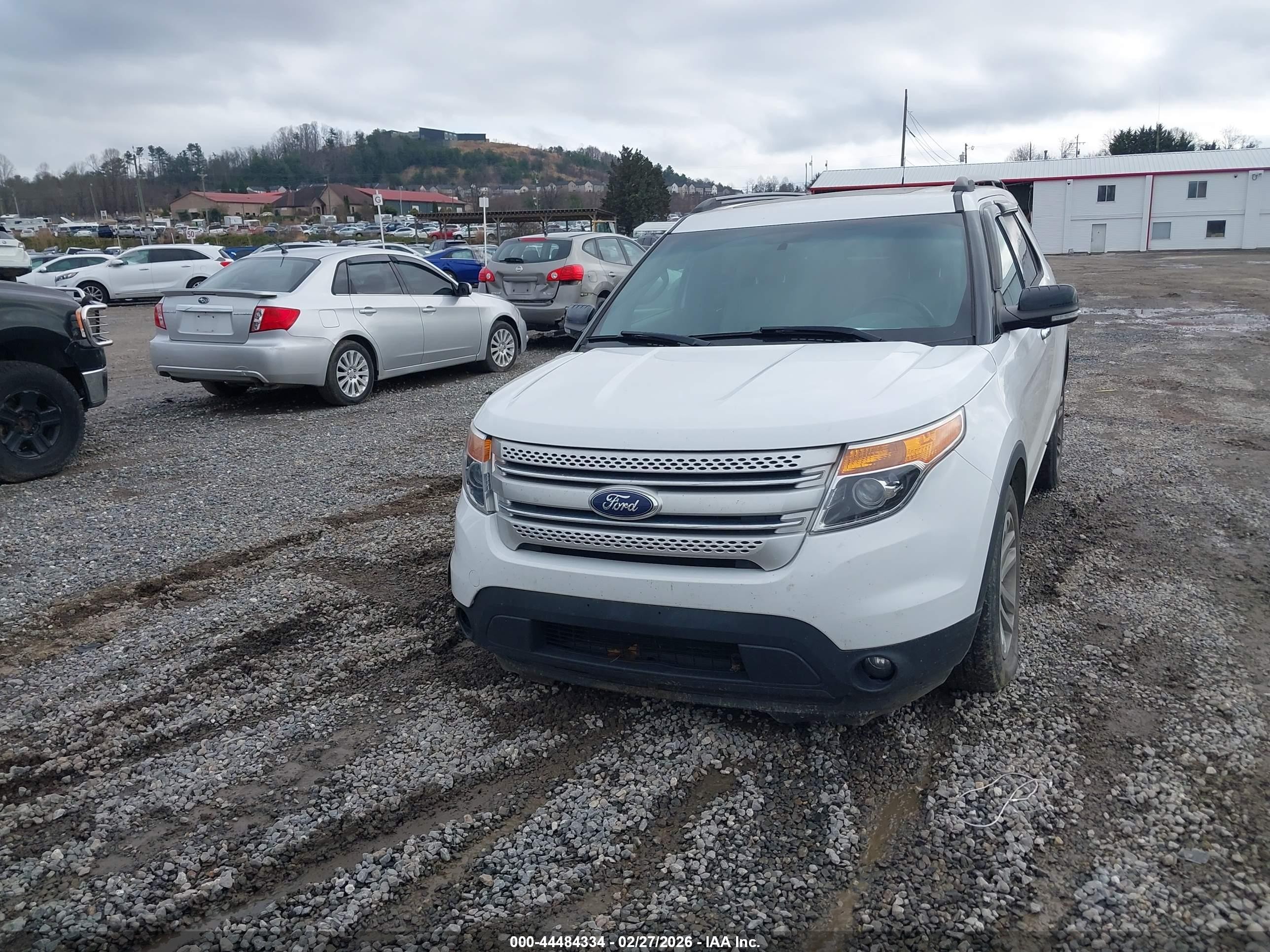 2014 Ford Explorer Xlt White vin: 1FM5K8D87EGA25714
