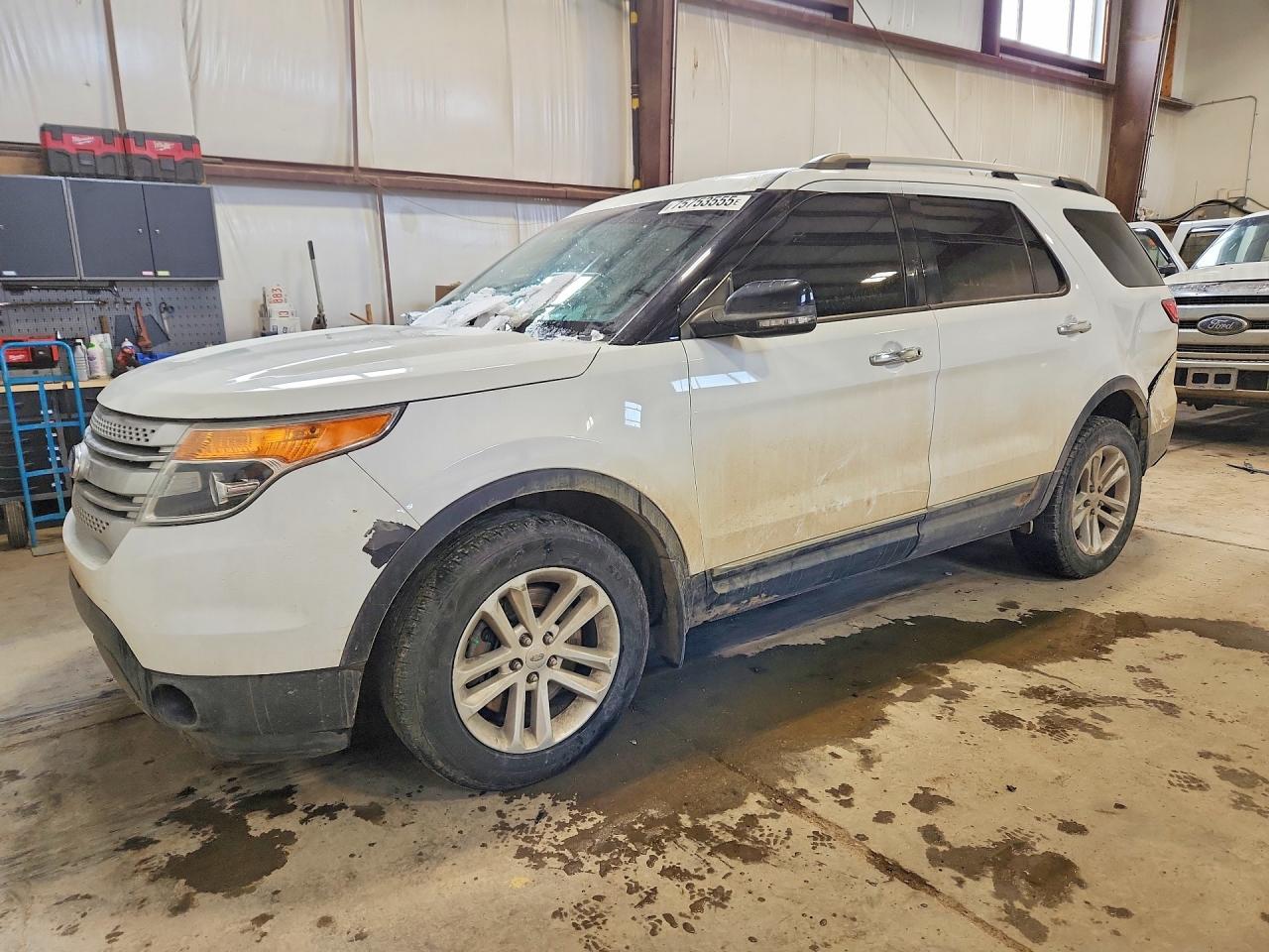 2014 Ford Explorer Xlt White vin: 1FM5K8D87EGA45221