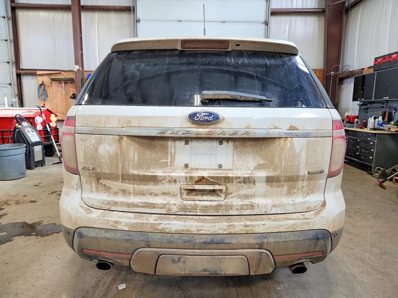 2014 Ford Explorer Xlt White vin: 1FM5K8D87EGA45221