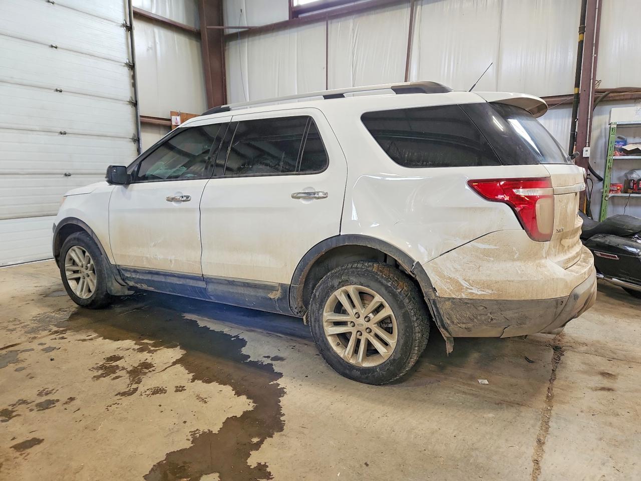2014 Ford Explorer Xlt White vin: 1FM5K8D87EGA45221