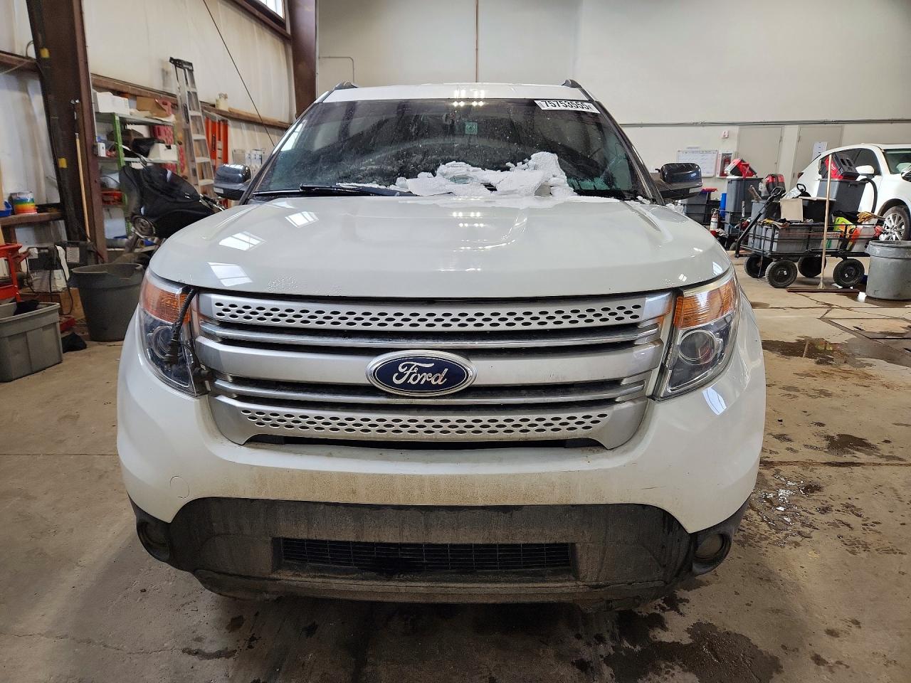 2014 Ford Explorer Xlt White vin: 1FM5K8D87EGA45221