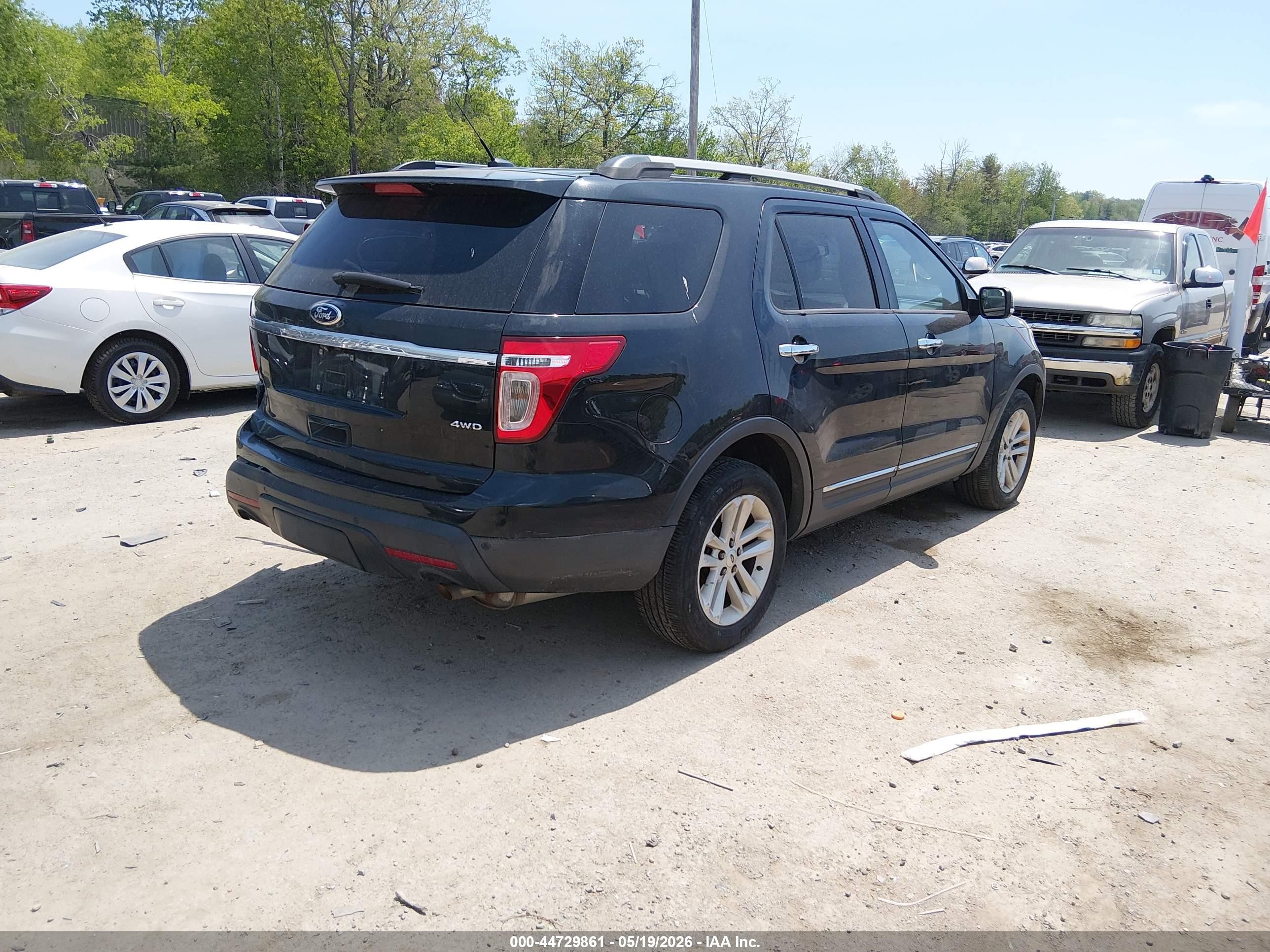 2014 Ford Explorer Xlt Black vin: 1FM5K8D87EGA46790