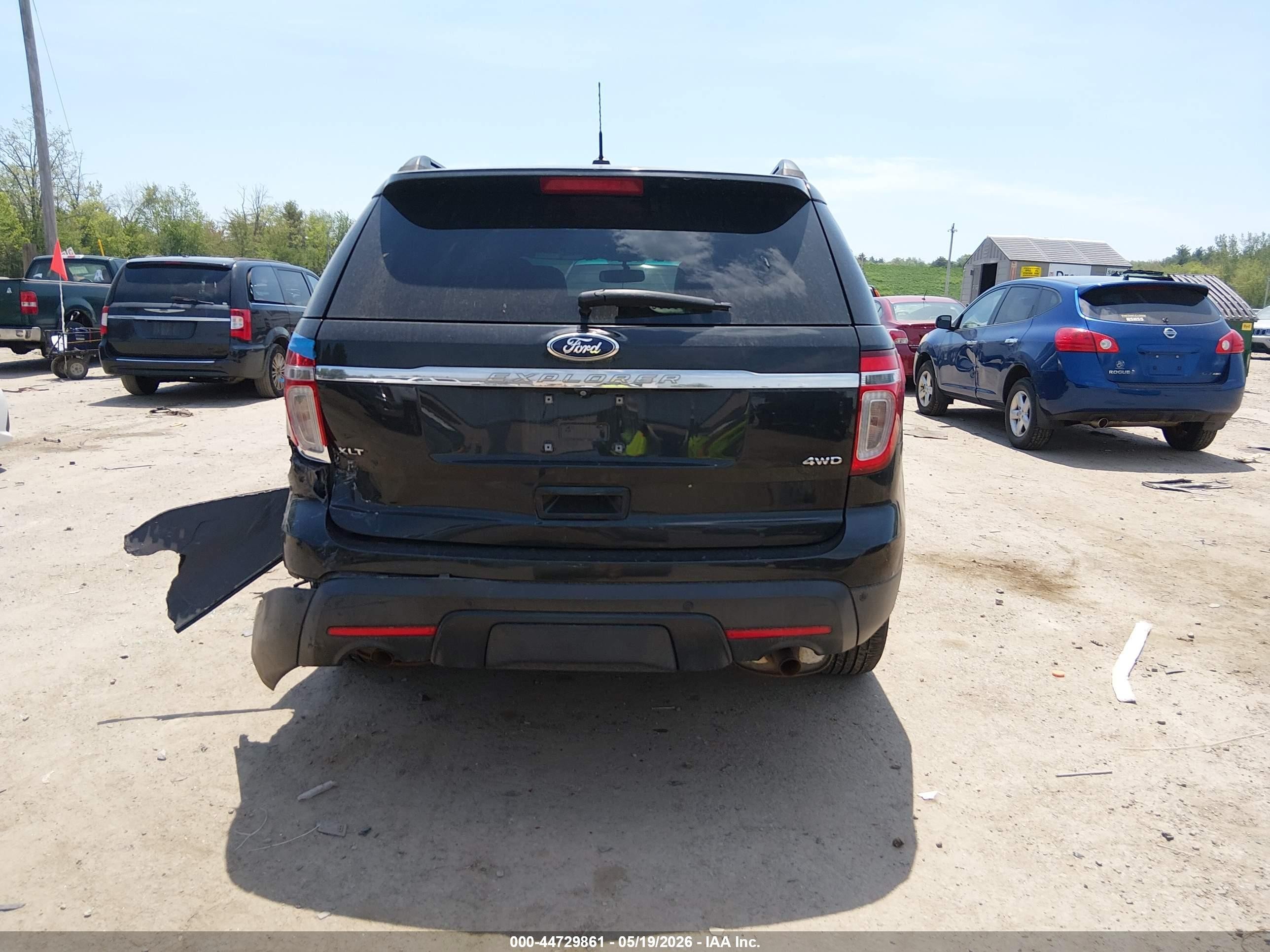 2014 Ford Explorer Xlt Black vin: 1FM5K8D87EGA46790
