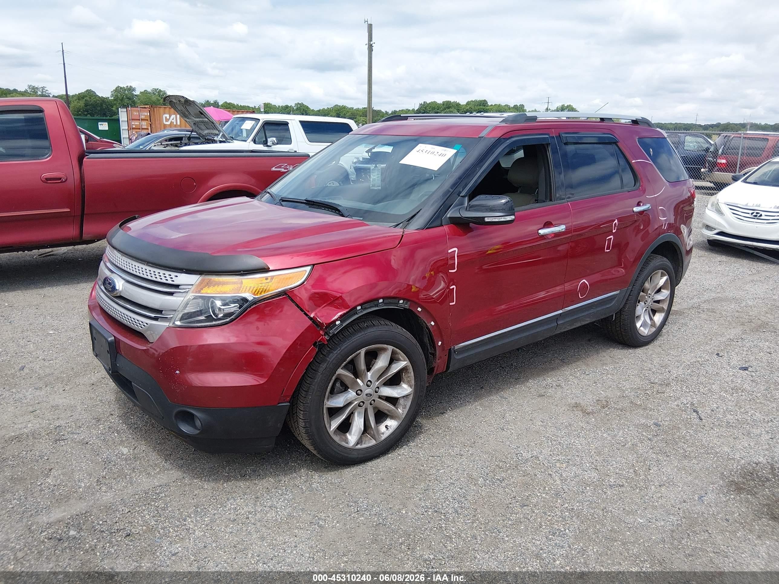 2014 Ford Explorer Xlt Maroon vin: 1FM5K8D87EGA58258