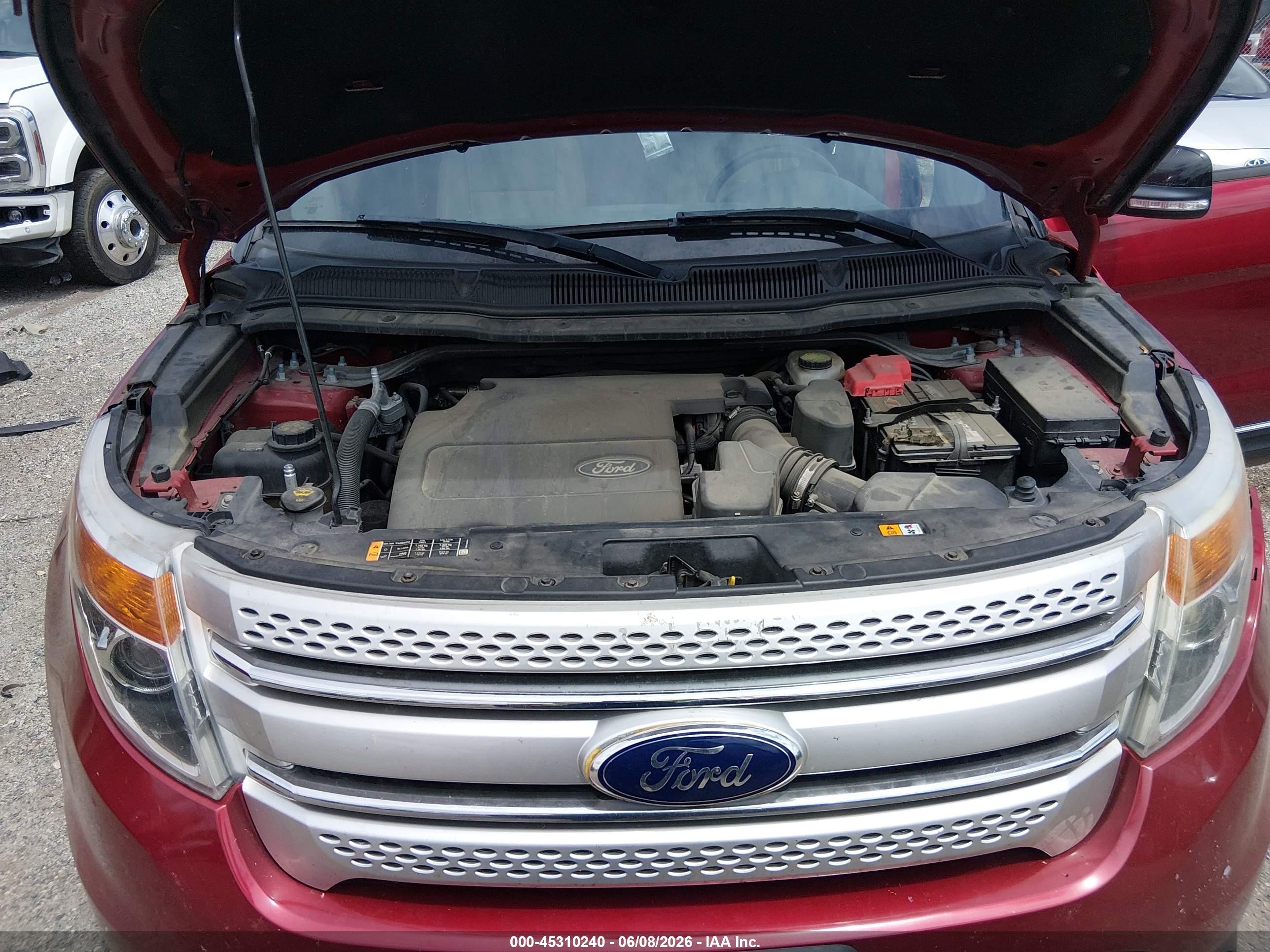 2014 Ford Explorer Xlt Maroon vin: 1FM5K8D87EGA58258