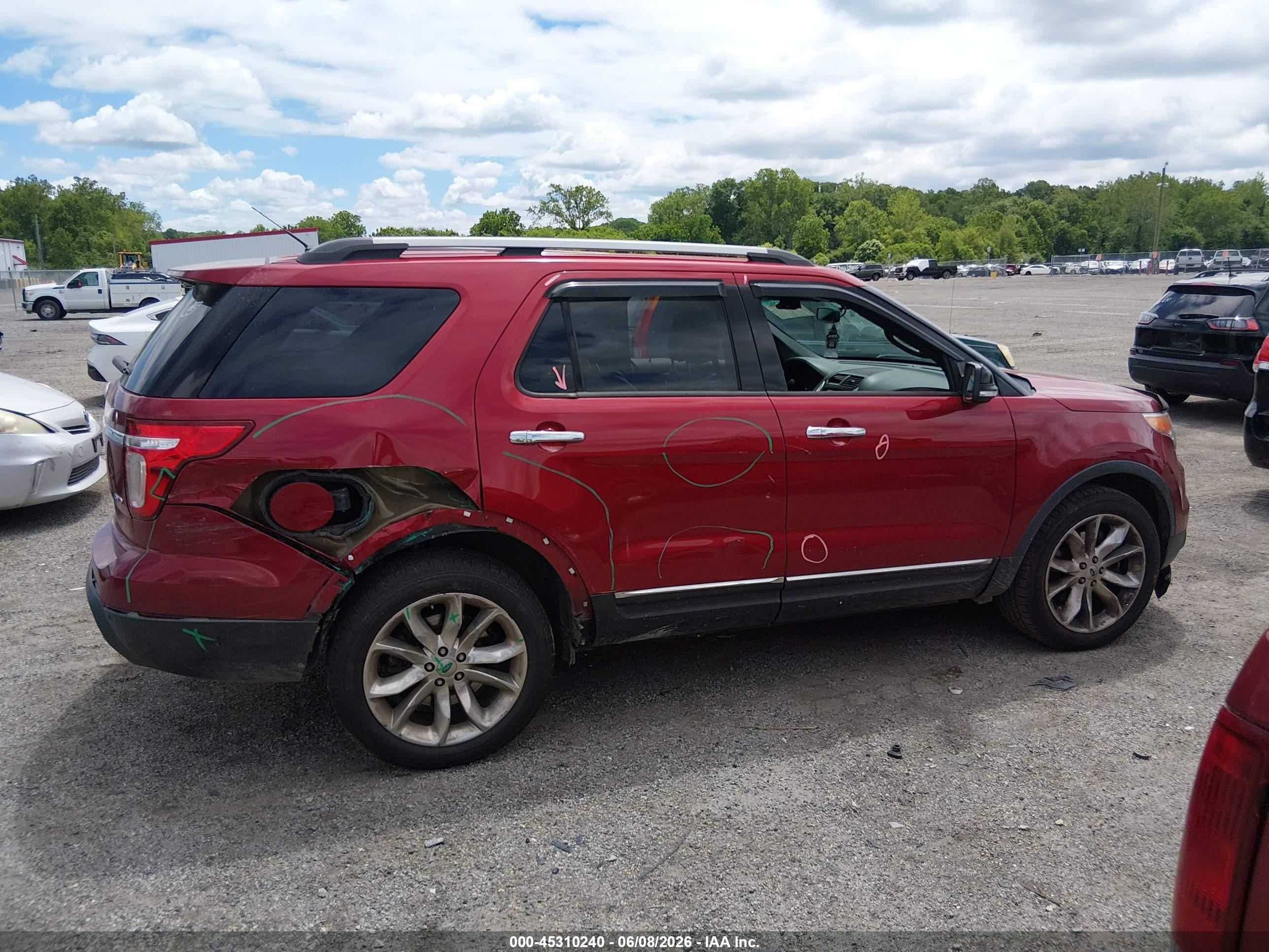 2014 Ford Explorer Xlt Maroon vin: 1FM5K8D87EGA58258