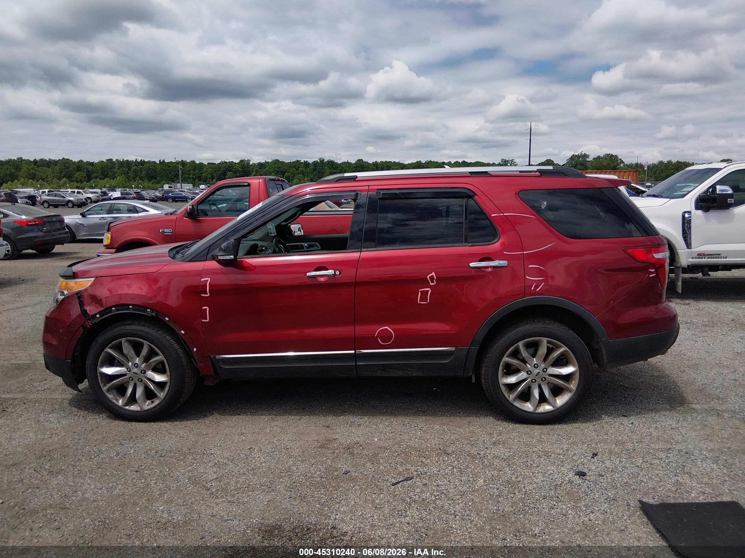 2014 Ford Explorer Xlt Maroon vin: 1FM5K8D87EGA58258