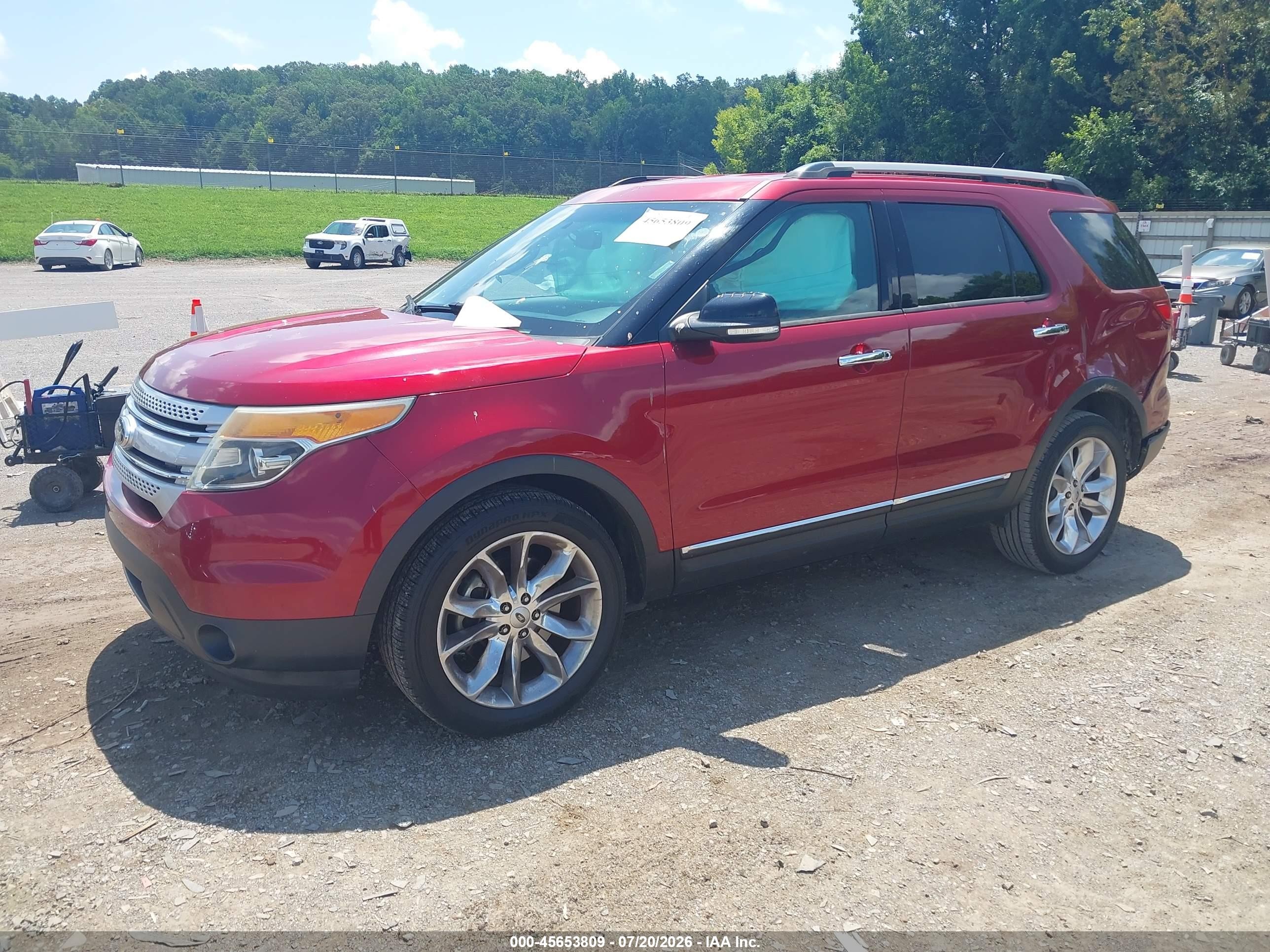 2014 Ford Explorer Xlt Red vin: 1FM5K8D87EGA78333