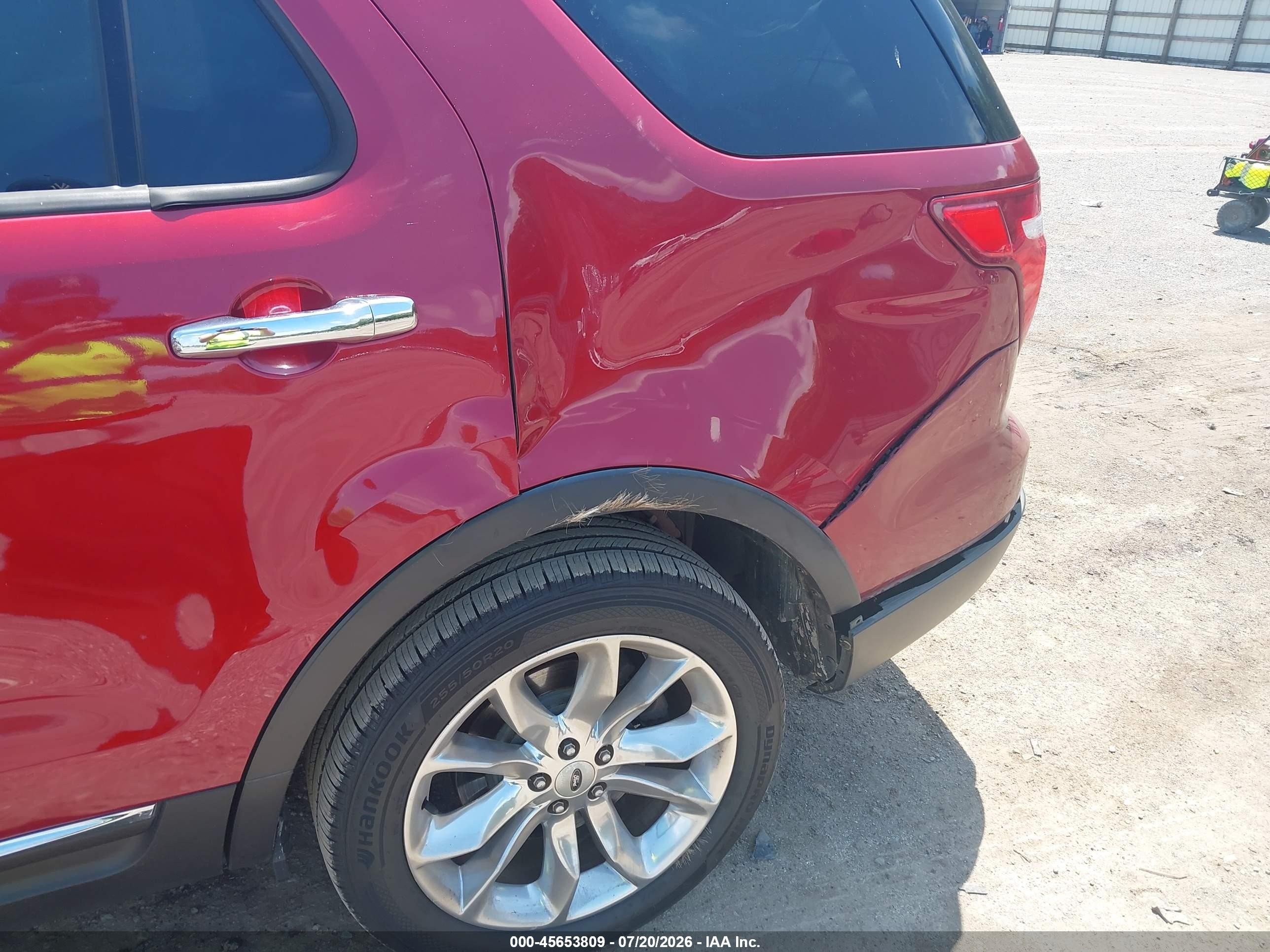 2014 Ford Explorer Xlt Red vin: 1FM5K8D87EGA78333