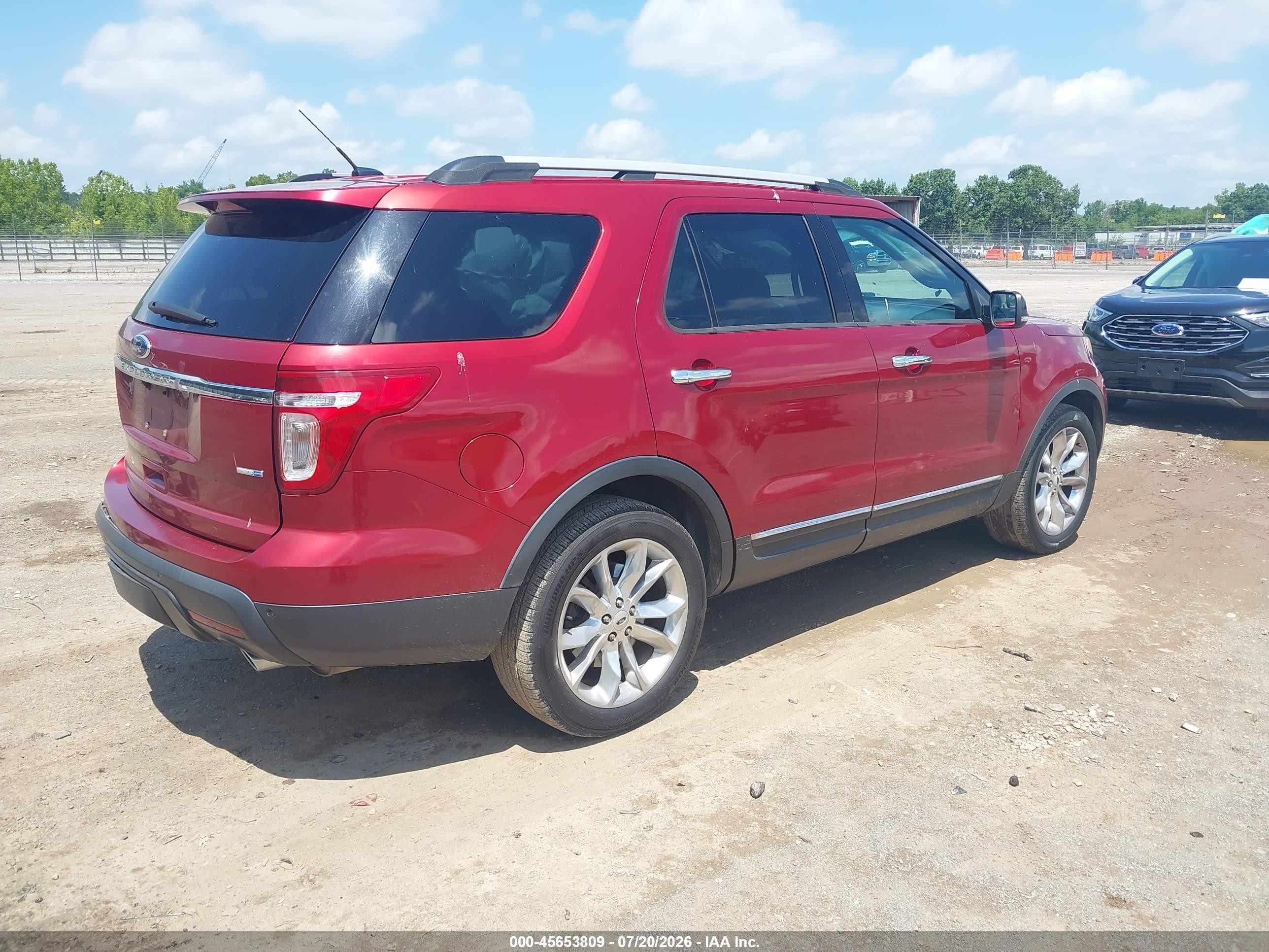 2014 Ford Explorer Xlt Red vin: 1FM5K8D87EGA78333