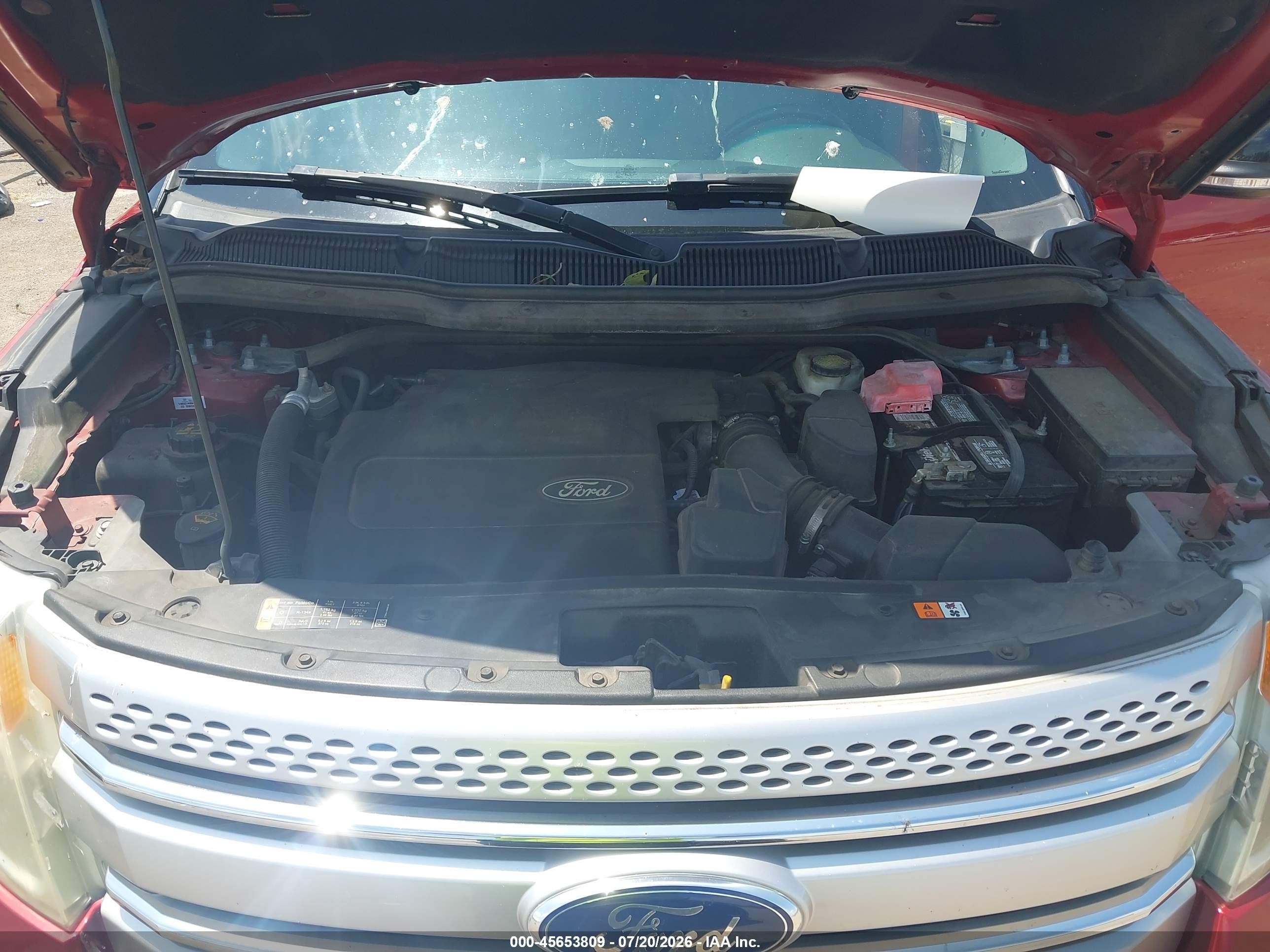 2014 Ford Explorer Xlt Red vin: 1FM5K8D87EGA78333