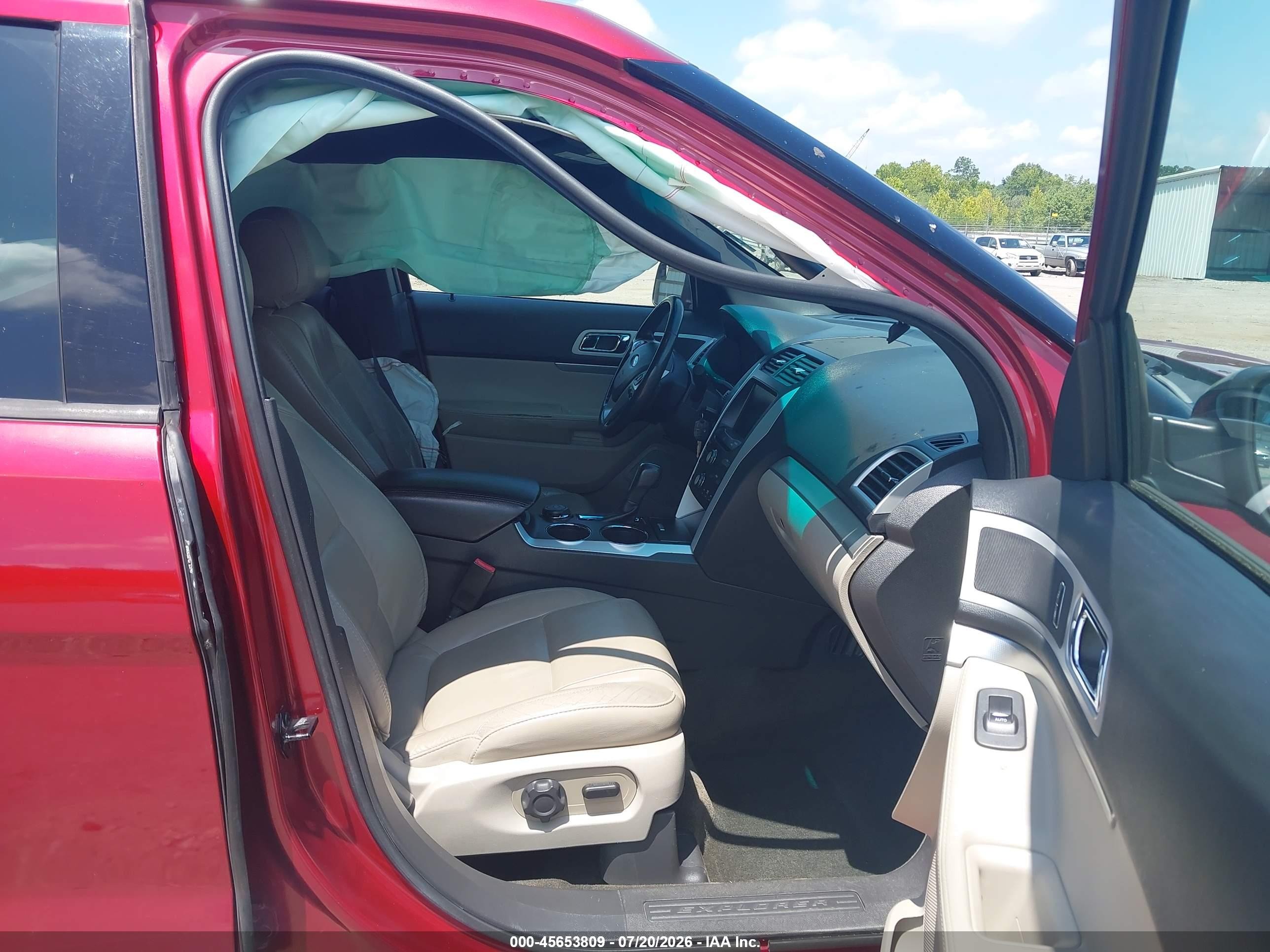2014 Ford Explorer Xlt Red vin: 1FM5K8D87EGA78333