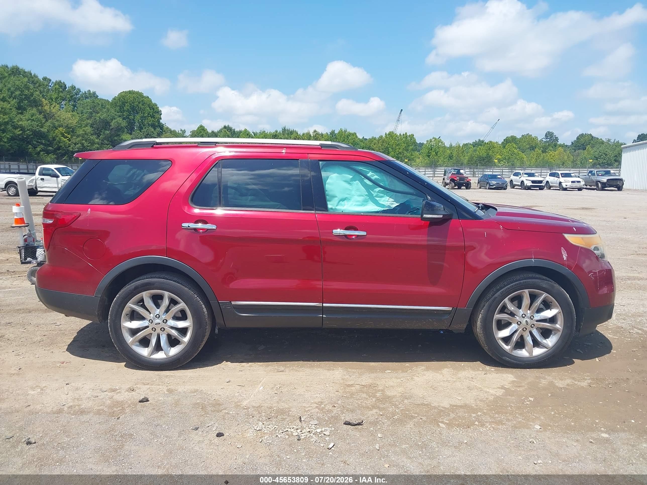 2014 Ford Explorer Xlt Red vin: 1FM5K8D87EGA78333