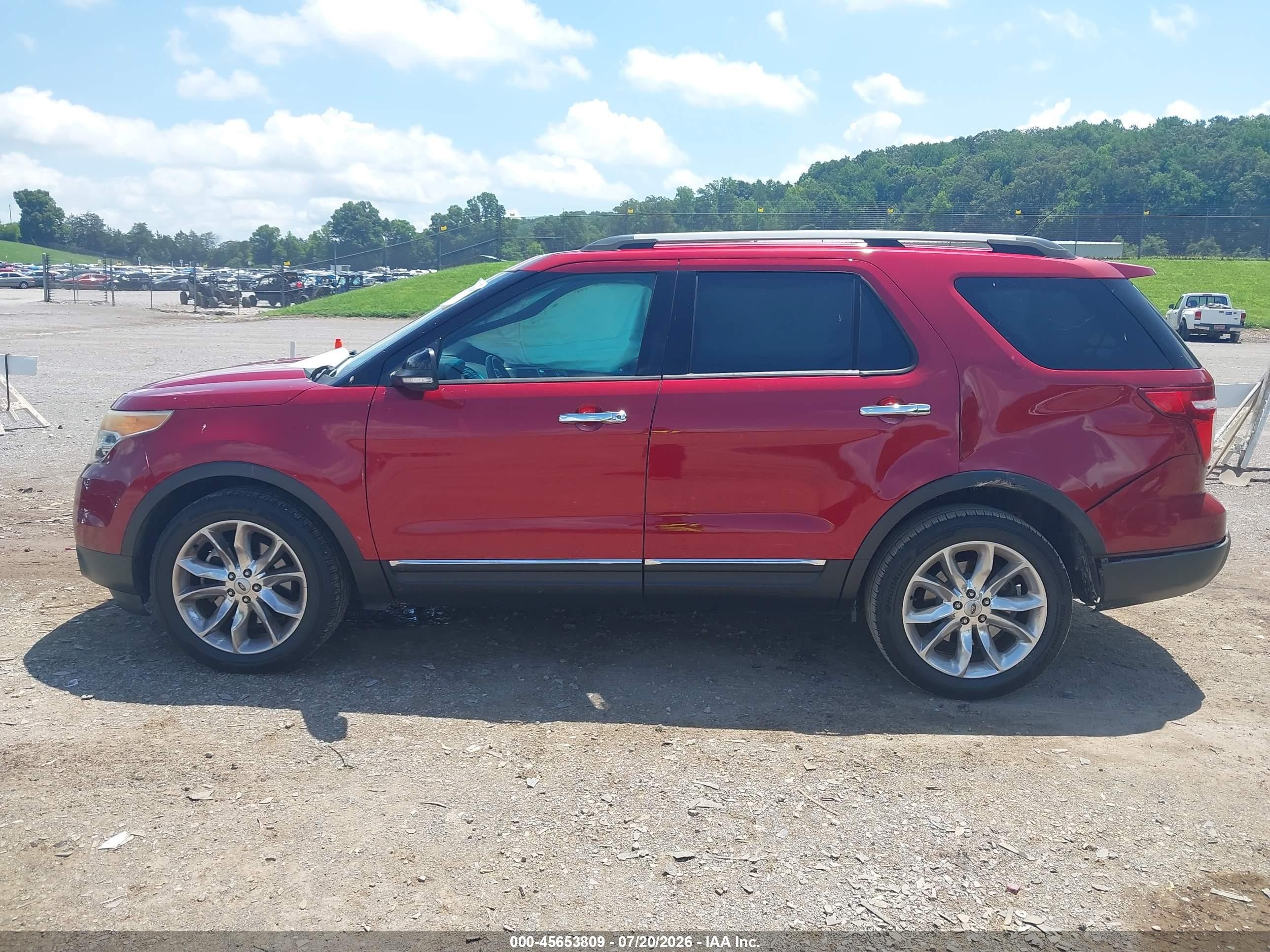2014 Ford Explorer Xlt Red vin: 1FM5K8D87EGA78333
