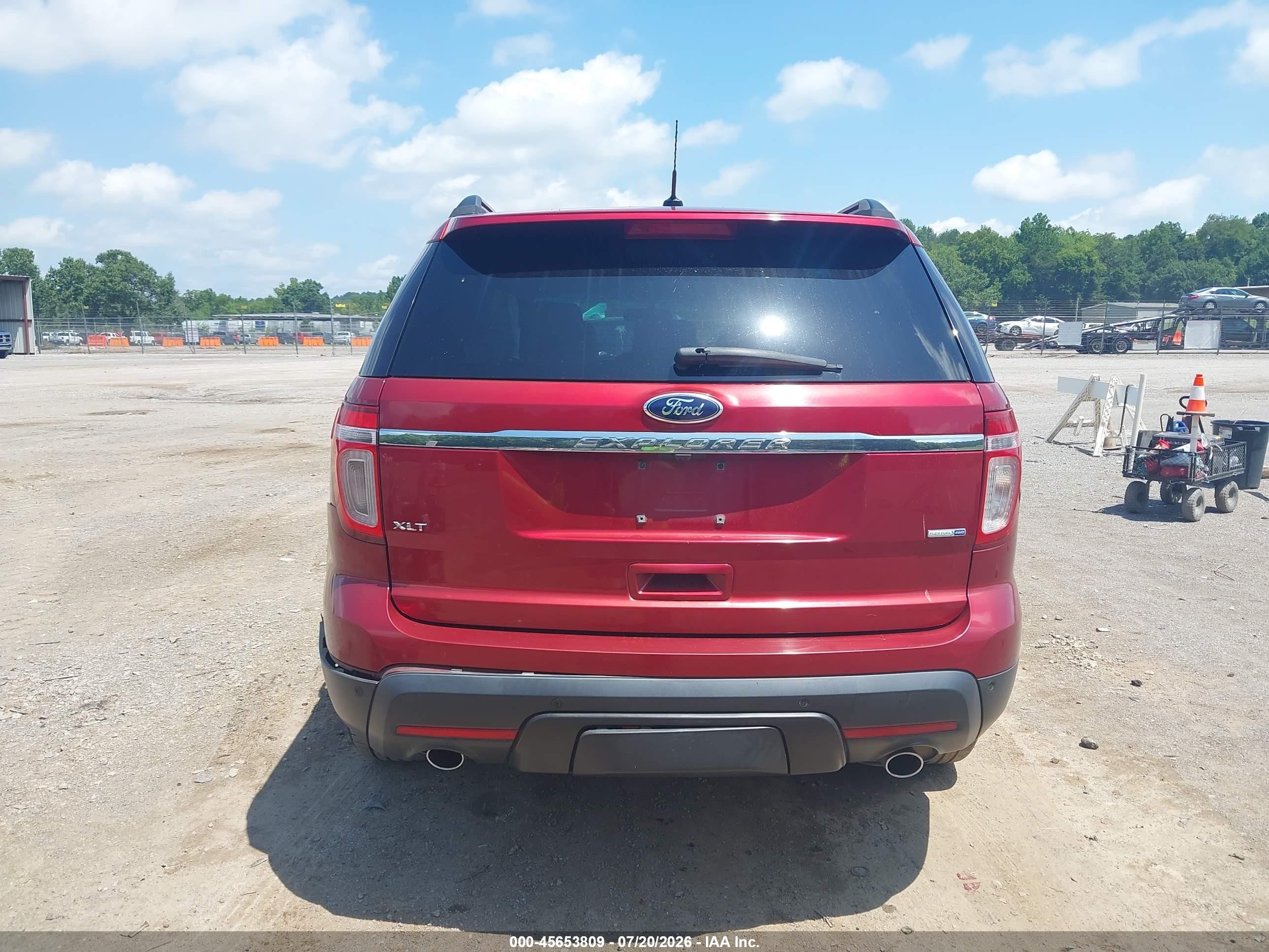 2014 Ford Explorer Xlt Red vin: 1FM5K8D87EGA78333
