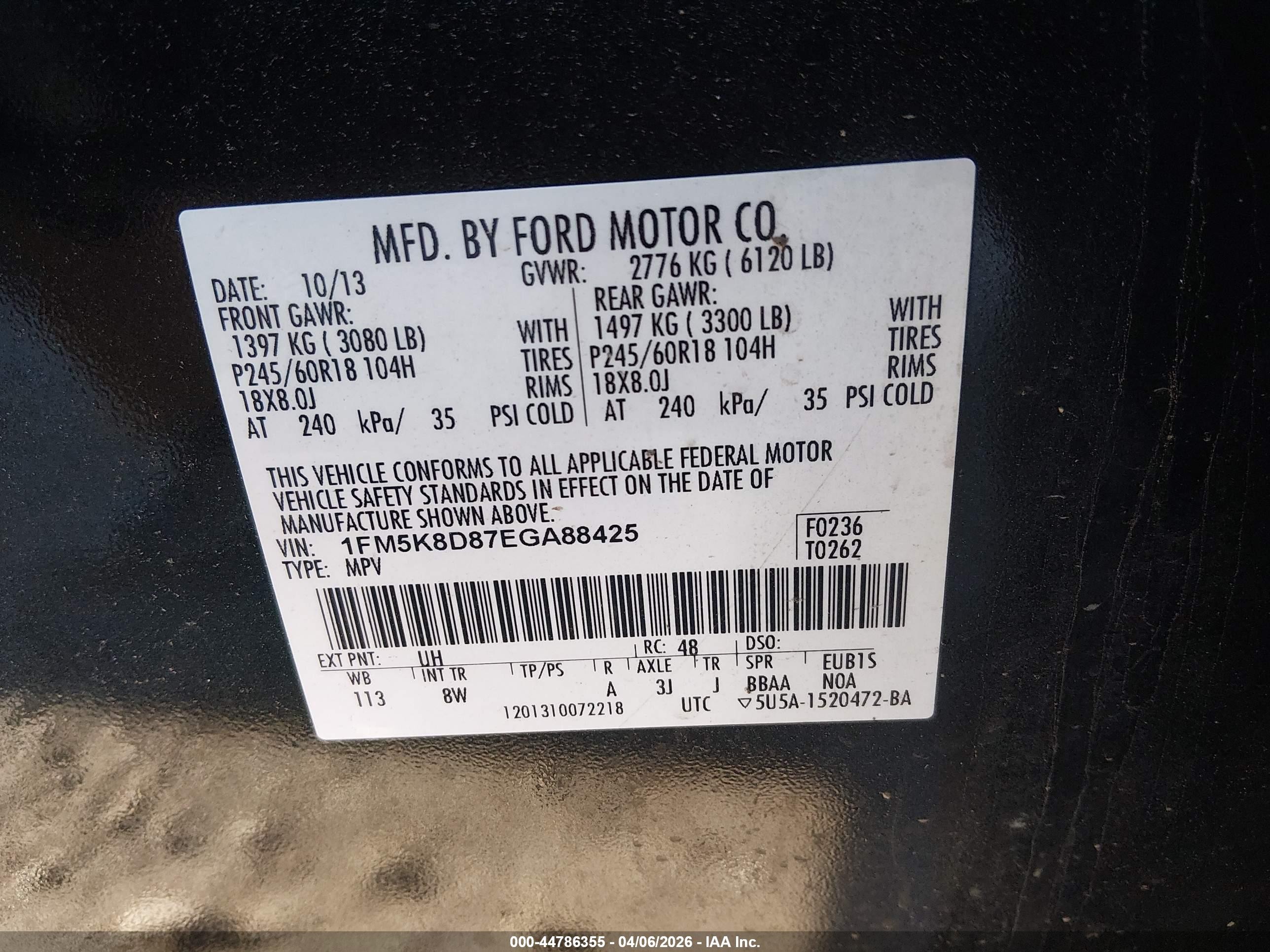 2014 Ford Explorer Xlt Black vin: 1FM5K8D87EGA88425