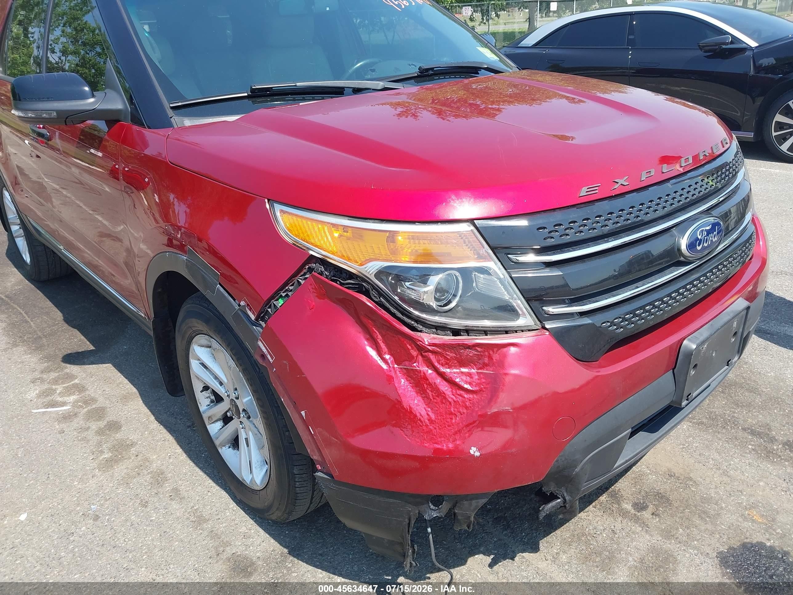 2014 Ford Explorer Xlt Красный vin: 1FM5K8D87EGA97545