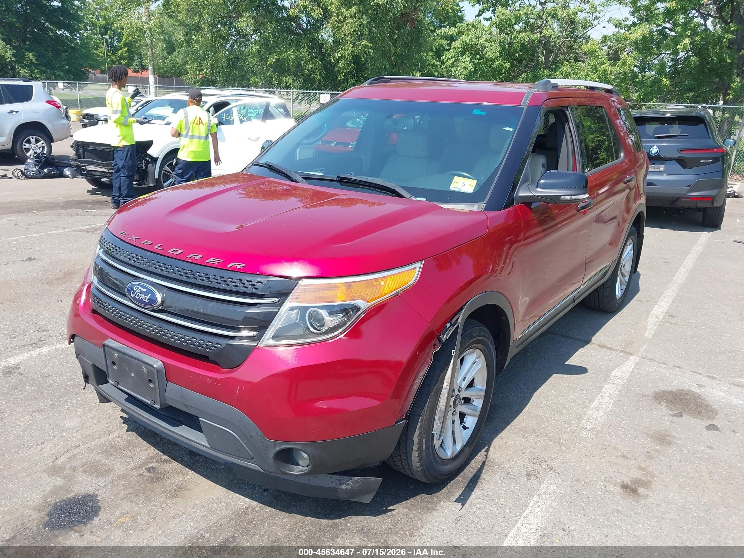 2014 Ford Explorer Xlt Красный vin: 1FM5K8D87EGA97545