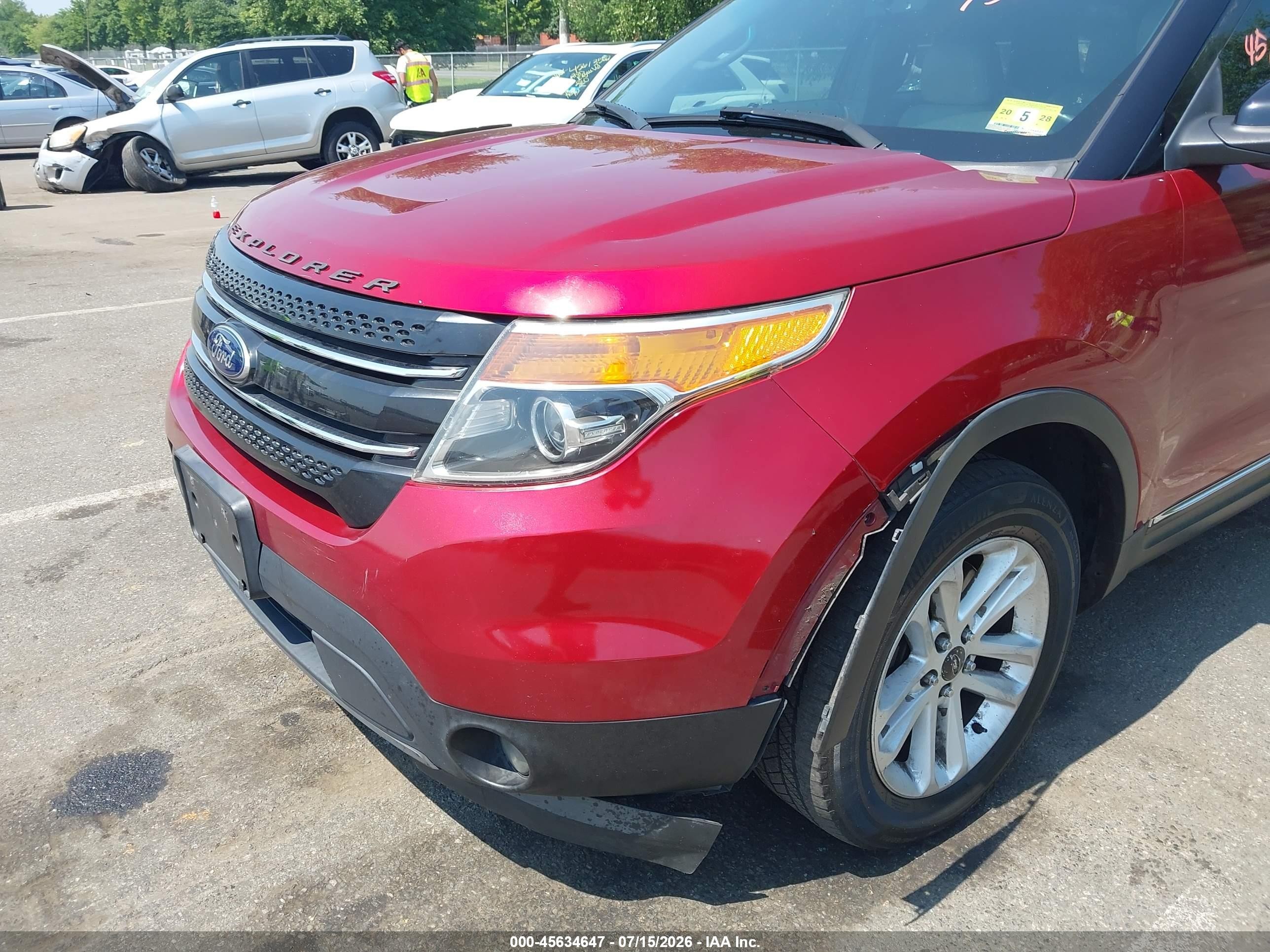 2014 Ford Explorer Xlt Красный vin: 1FM5K8D87EGA97545