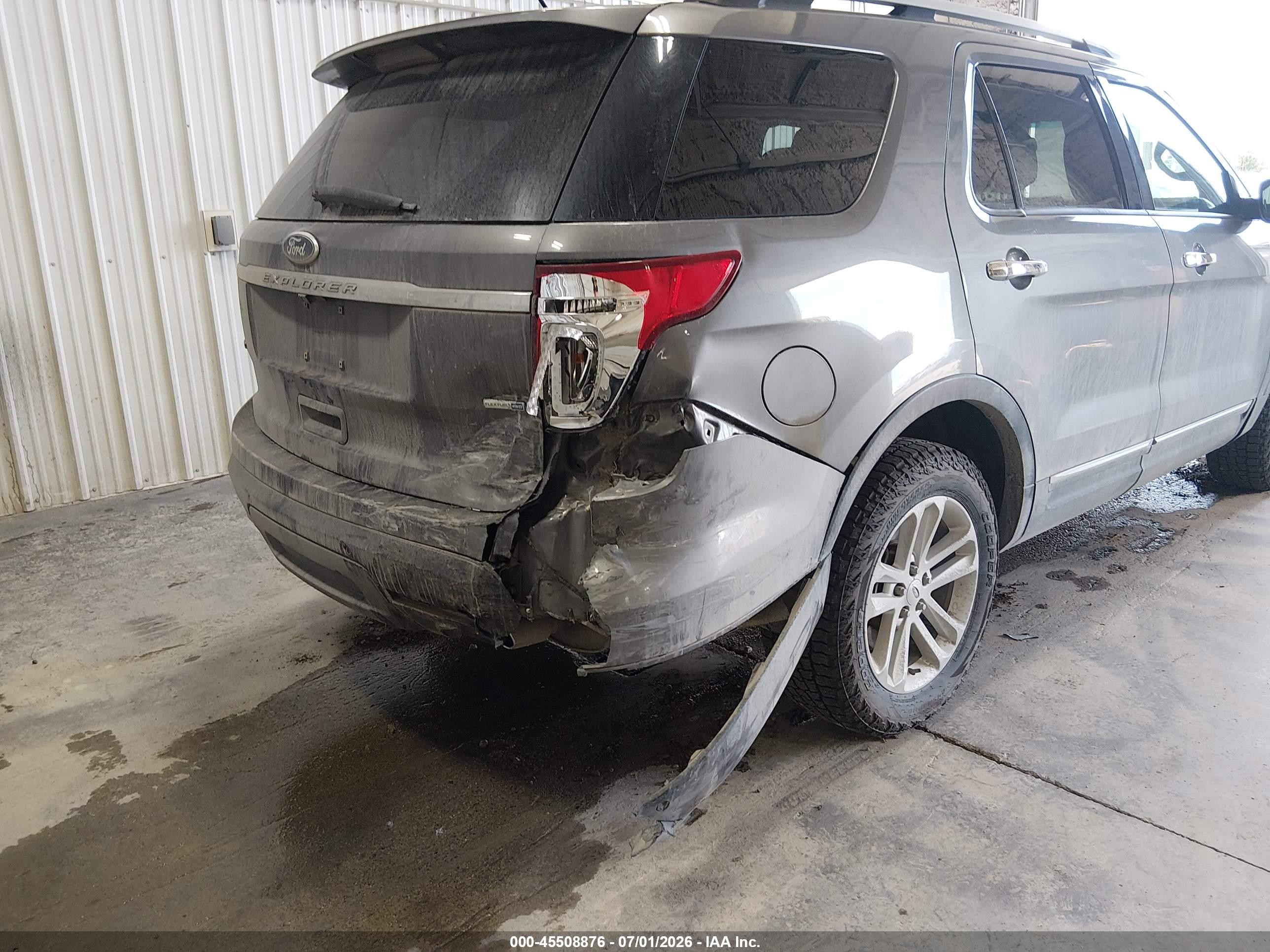 2014 Ford Explorer Xlt Gray vin: 1FM5K8D87EGC25511