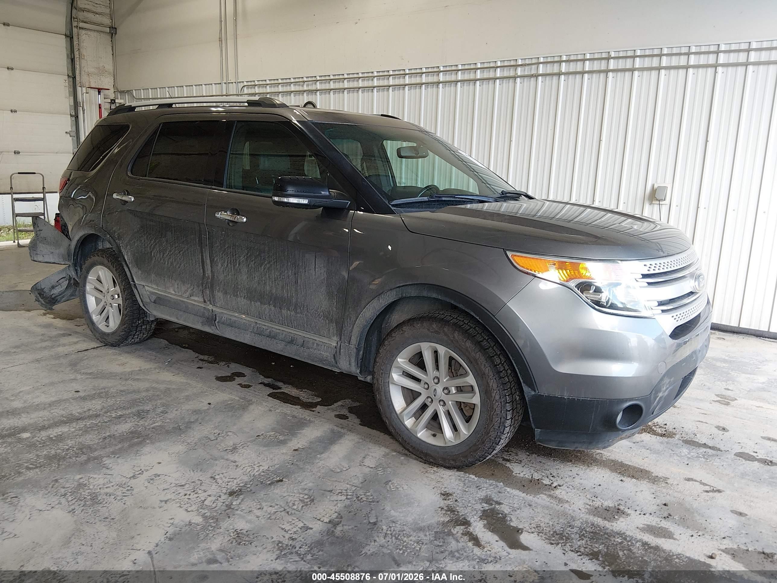 2014 Ford Explorer Xlt Gray vin: 1FM5K8D87EGC25511