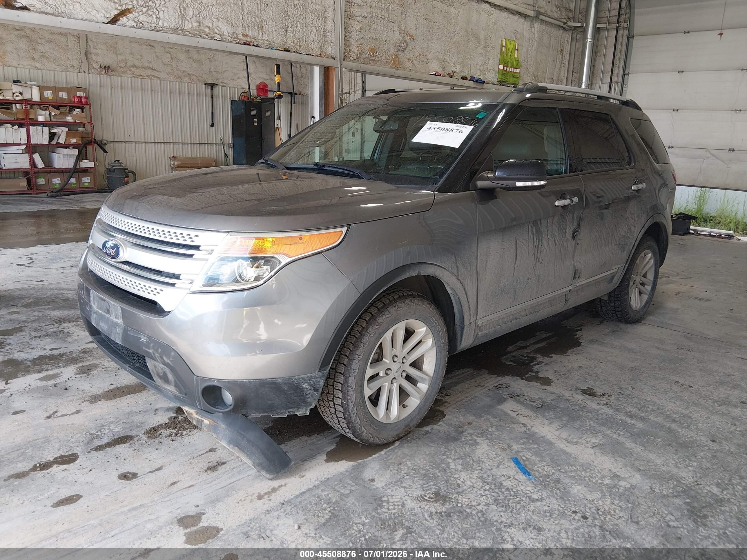 2014 Ford Explorer Xlt Gray vin: 1FM5K8D87EGC25511