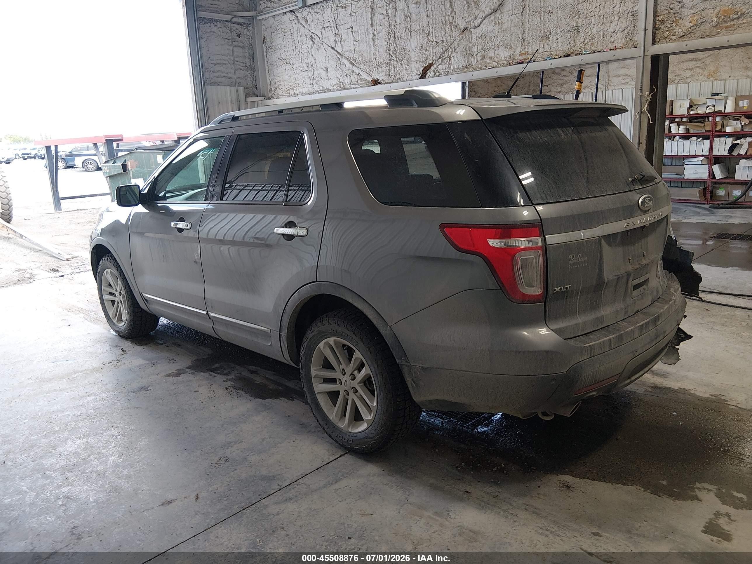 2014 Ford Explorer Xlt Gray vin: 1FM5K8D87EGC25511