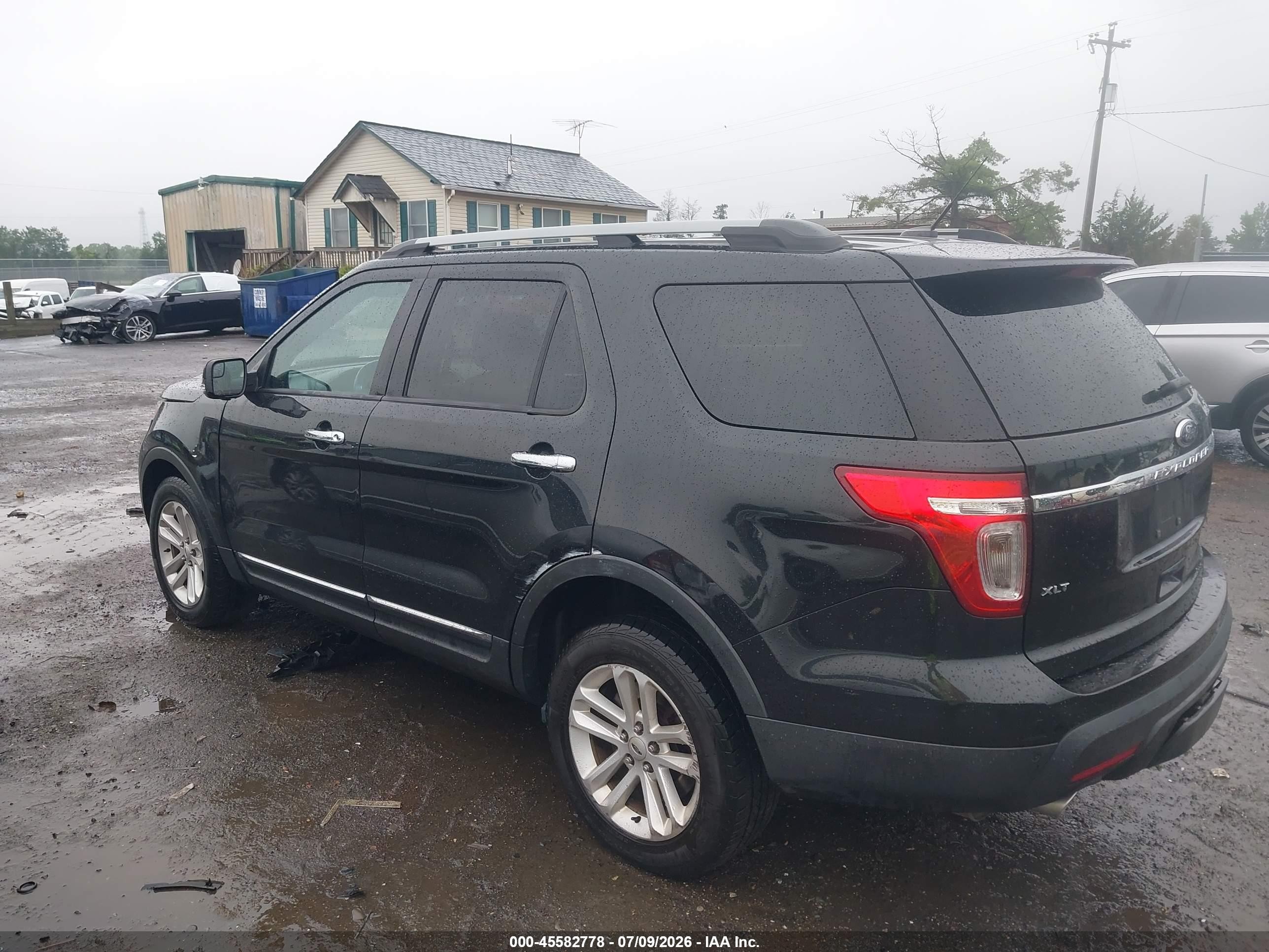 2014 Ford Explorer Xlt Black vin: 1FM5K8D87EGC33401