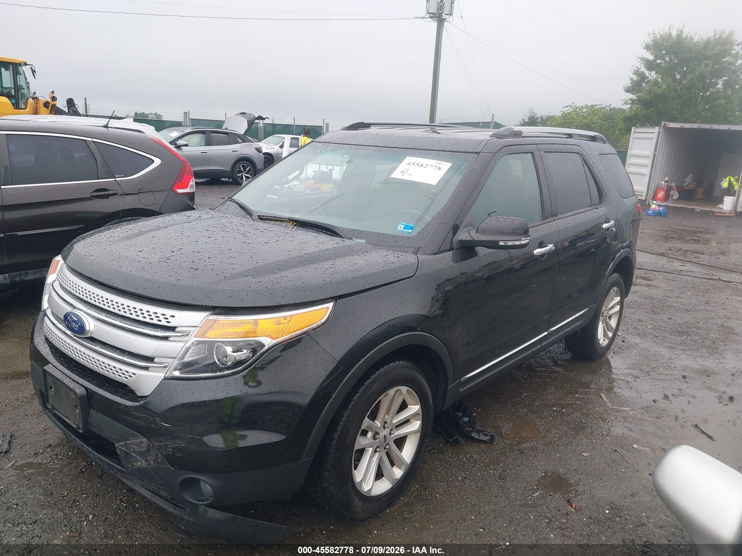 2014 Ford Explorer Xlt Black vin: 1FM5K8D87EGC33401