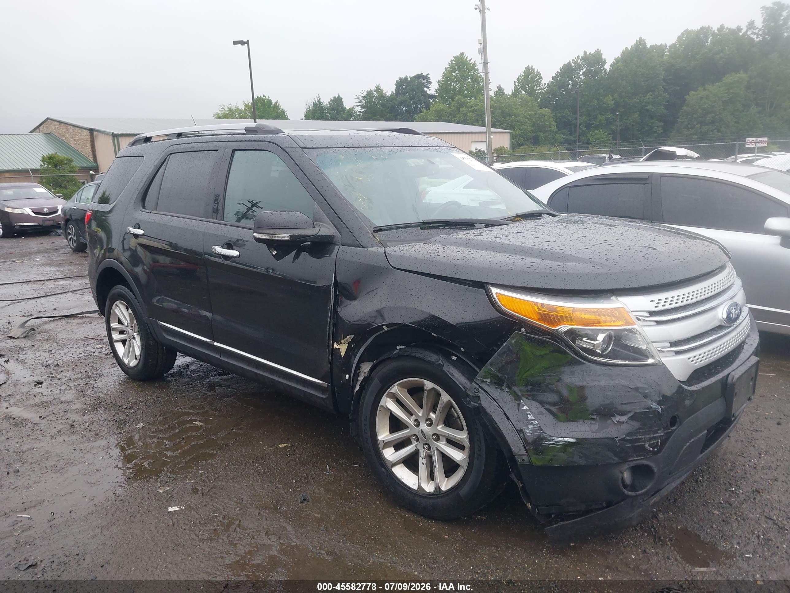 2014 Ford Explorer Xlt Black vin: 1FM5K8D87EGC33401