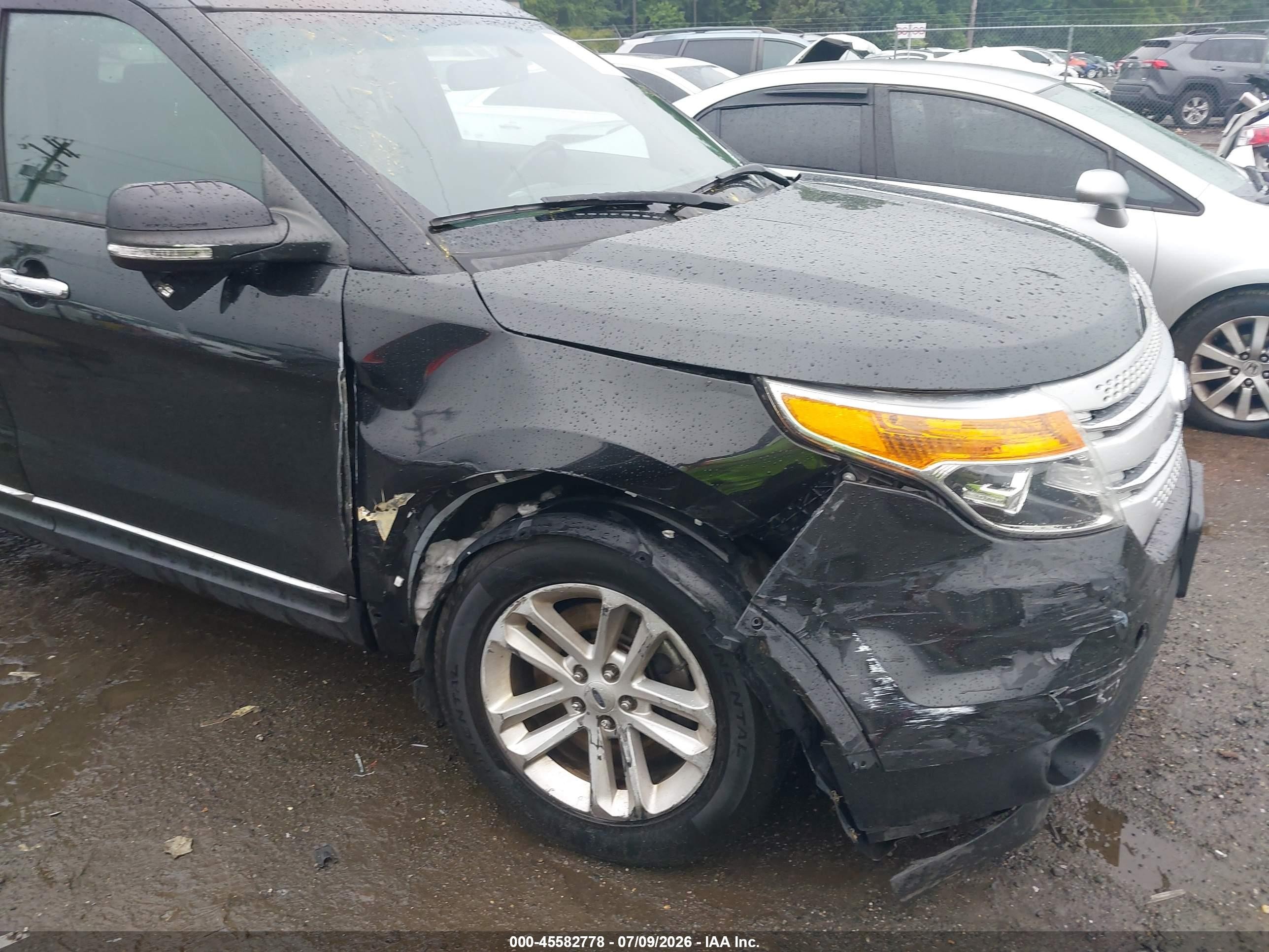 2014 Ford Explorer Xlt Black vin: 1FM5K8D87EGC33401