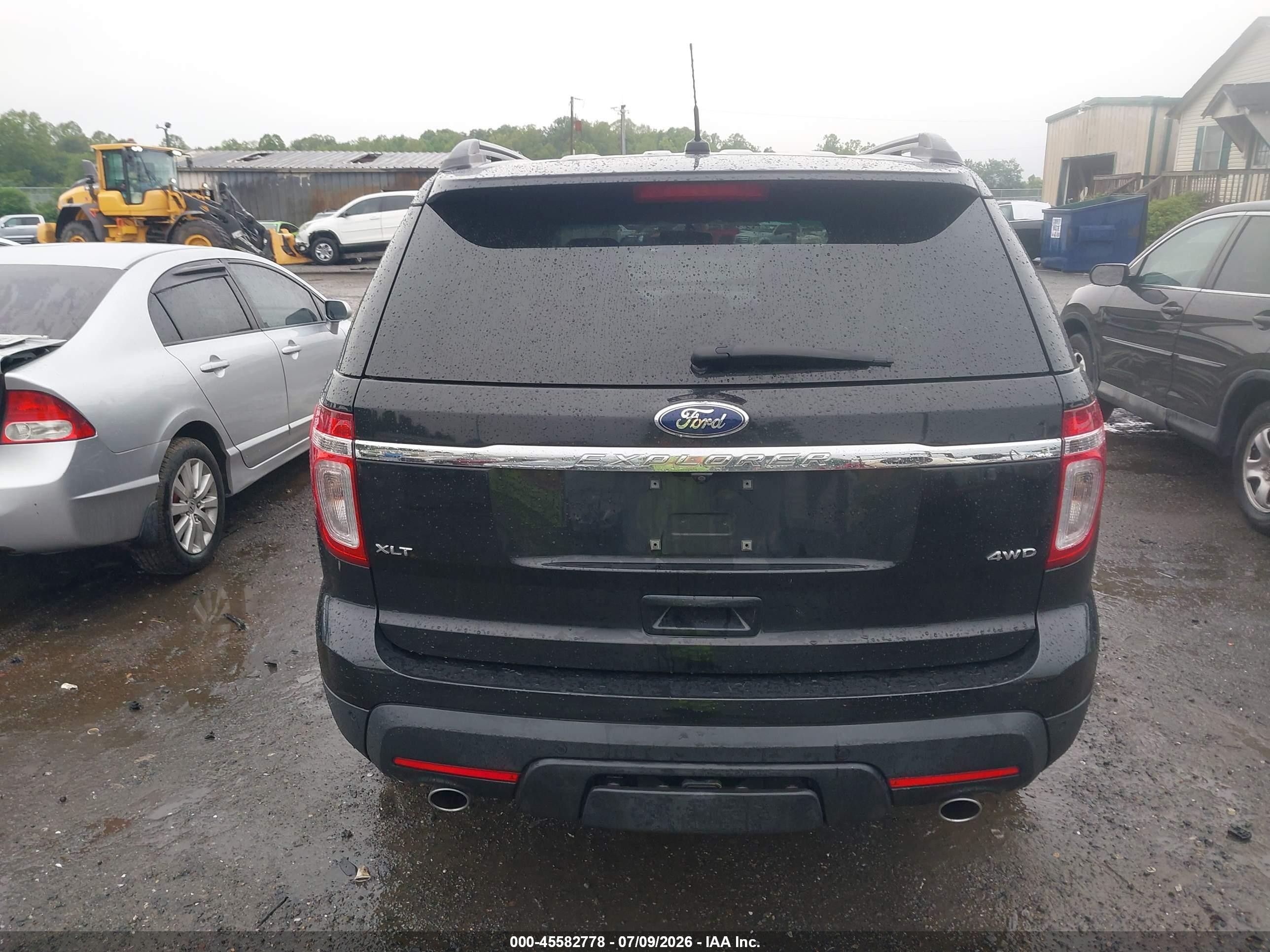 2014 Ford Explorer Xlt Black vin: 1FM5K8D87EGC33401