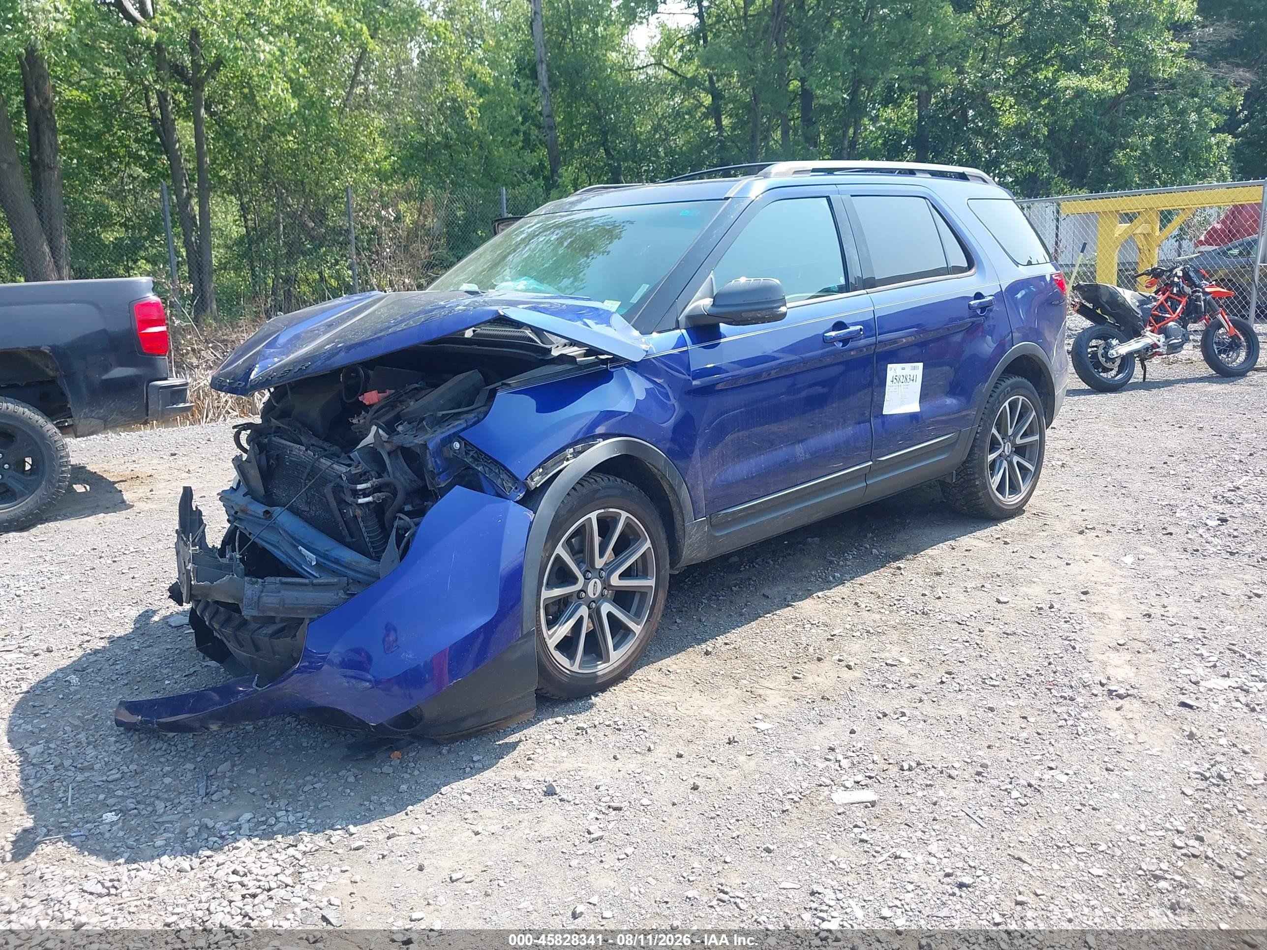 2015 Ford Explorer Xlt Blue vin: 1FM5K8D87FGA06310