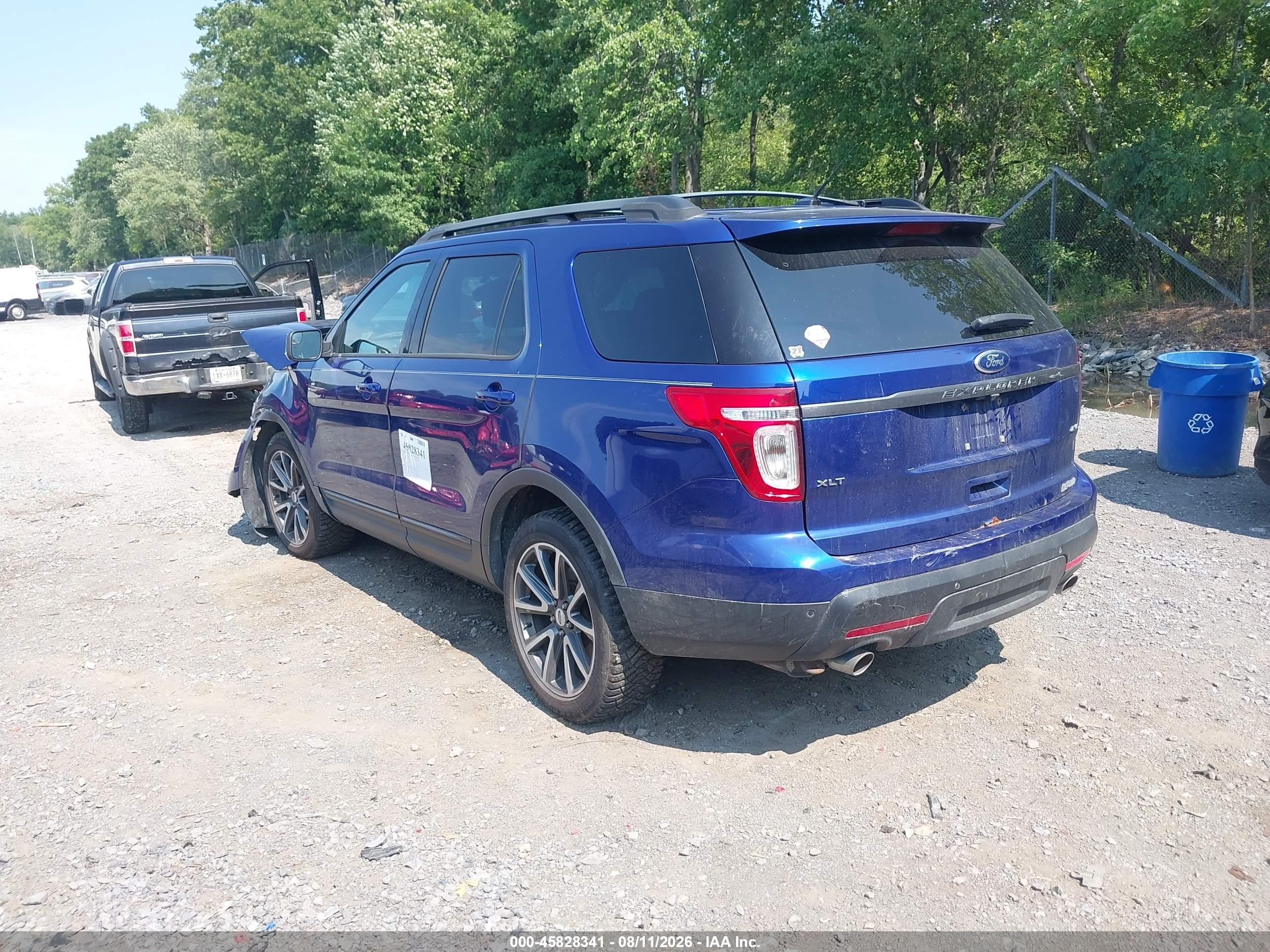 2015 Ford Explorer Xlt Blue vin: 1FM5K8D87FGA06310