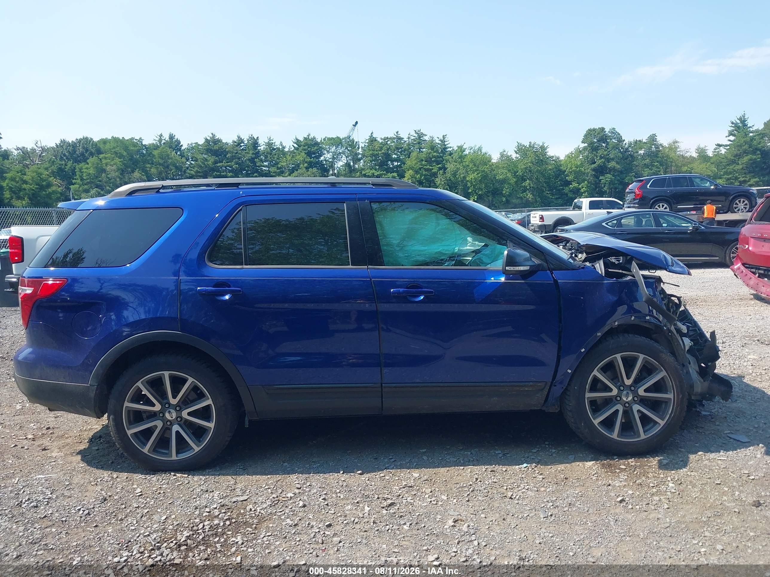2015 Ford Explorer Xlt Blue vin: 1FM5K8D87FGA06310