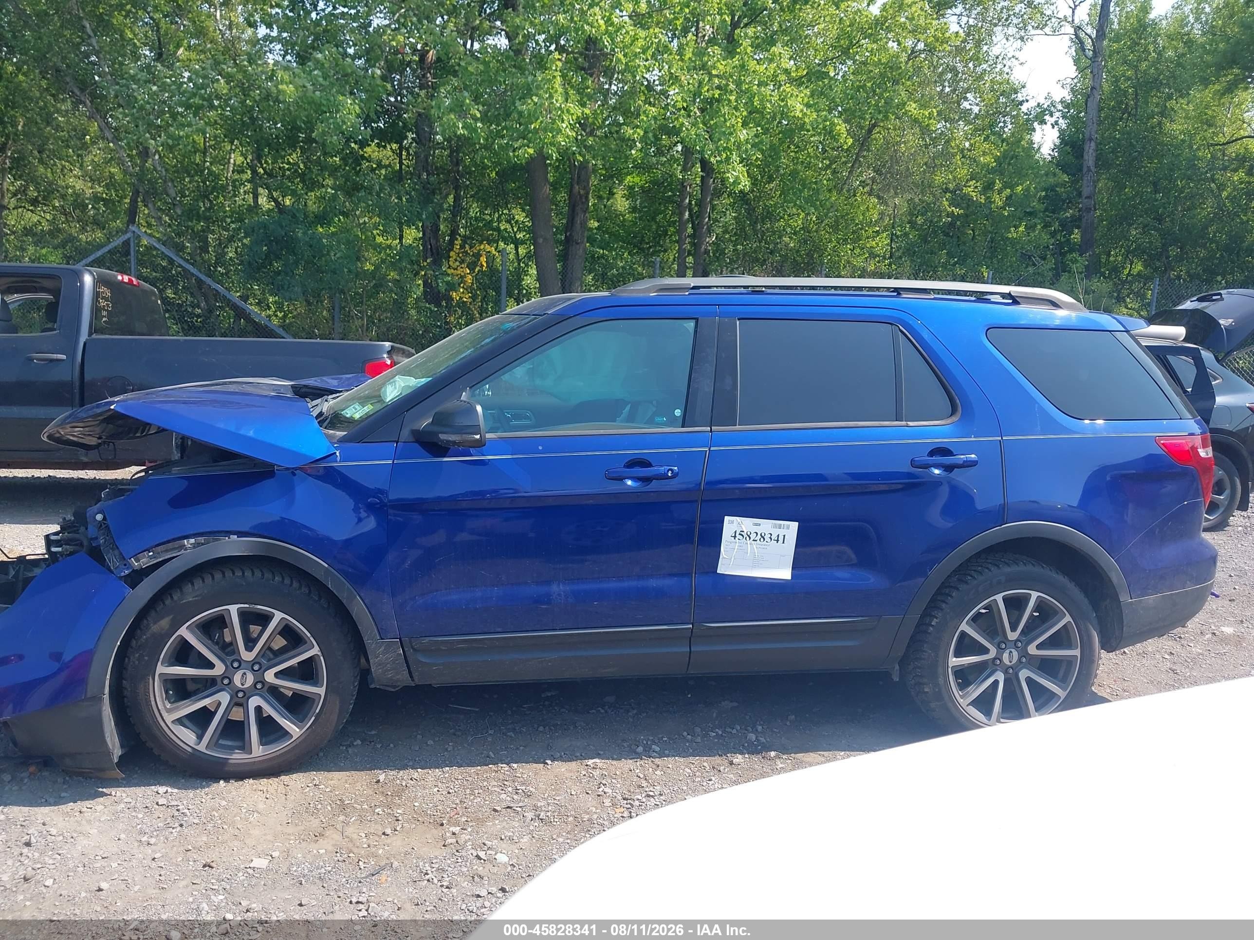 2015 Ford Explorer Xlt Blue vin: 1FM5K8D87FGA06310