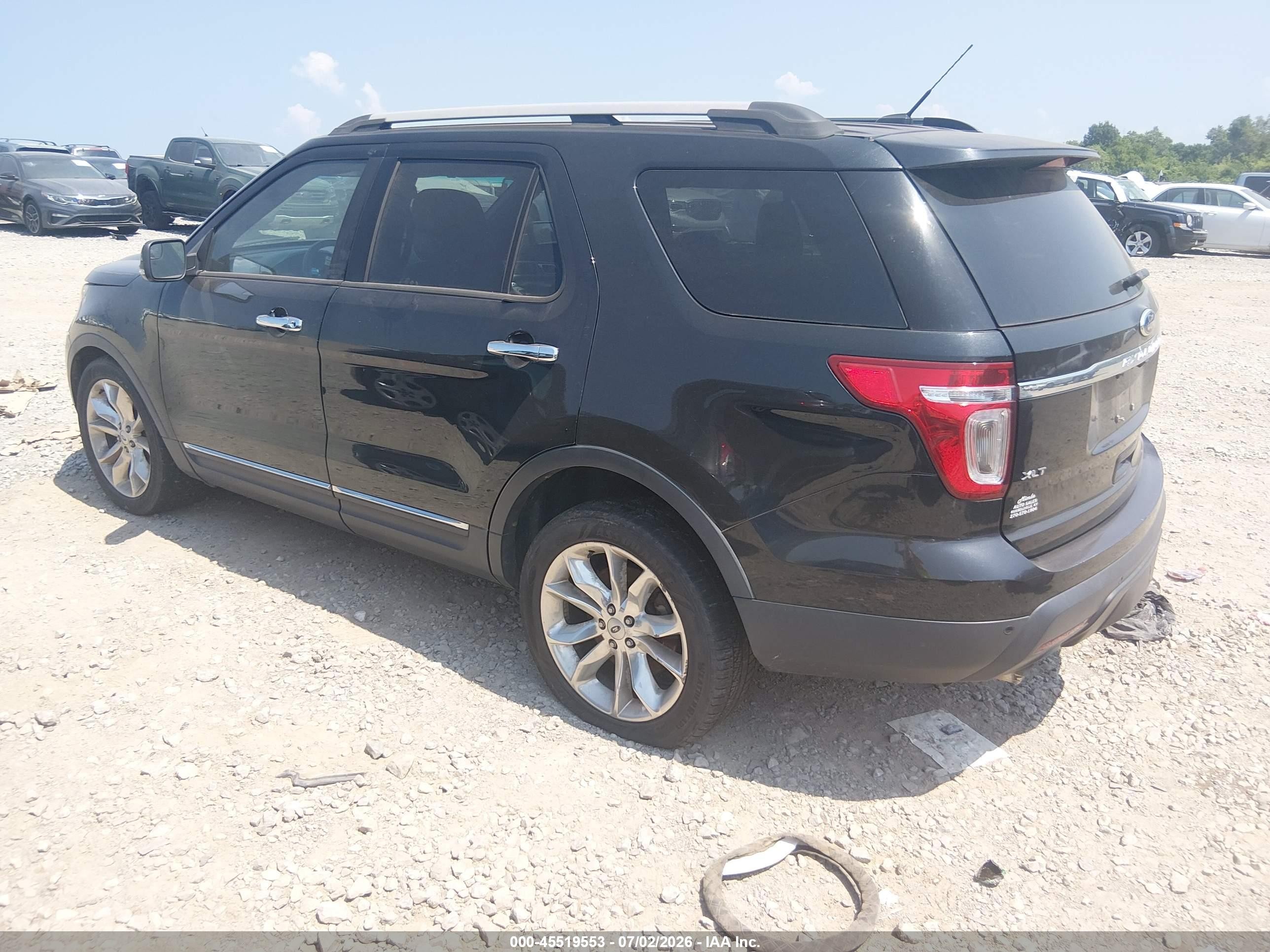 2015 Ford Explorer Xlt Black vin: 1FM5K8D87FGA07618