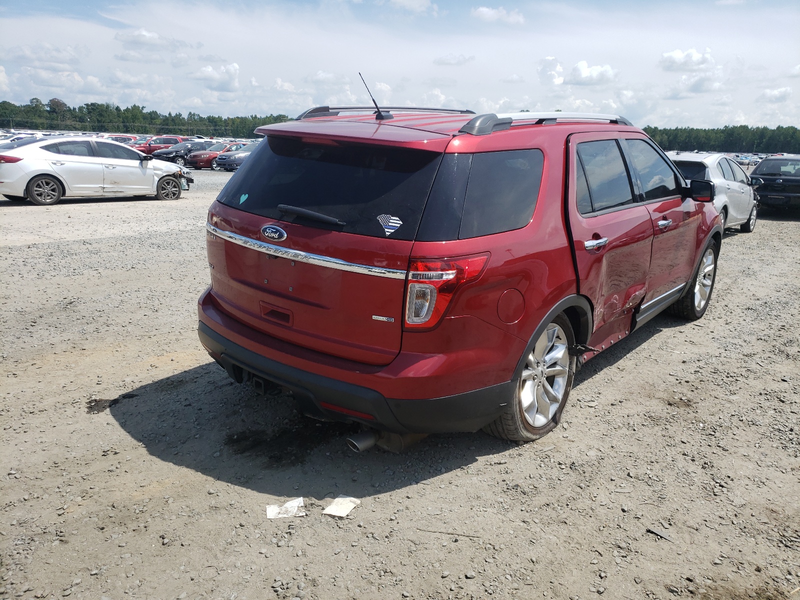 2015 Ford Explorer Xlt Burgundy vin: 1FM5K8D87FGA67981