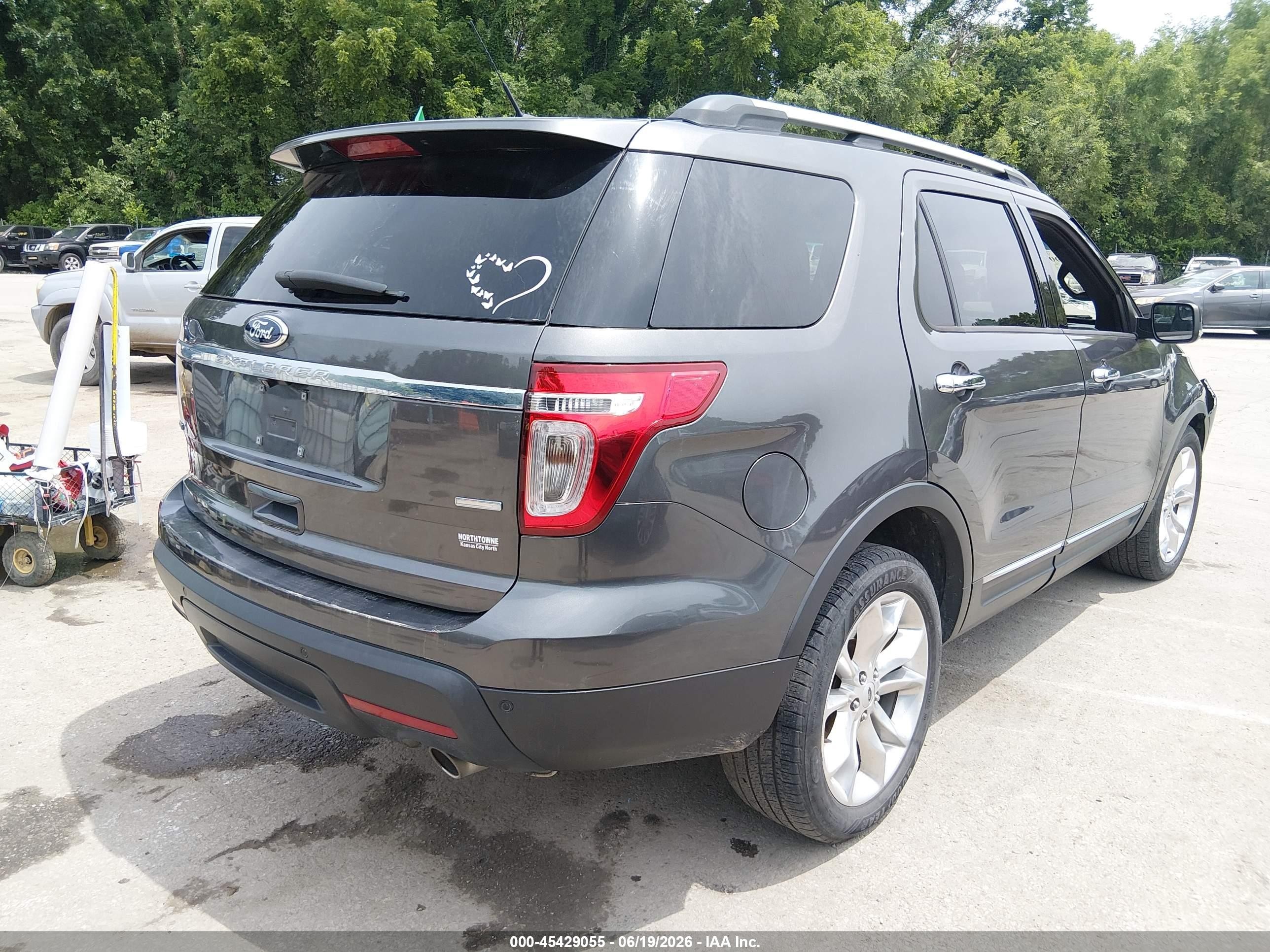 2015 Ford Explorer Xlt Gray vin: 1FM5K8D87FGB10960